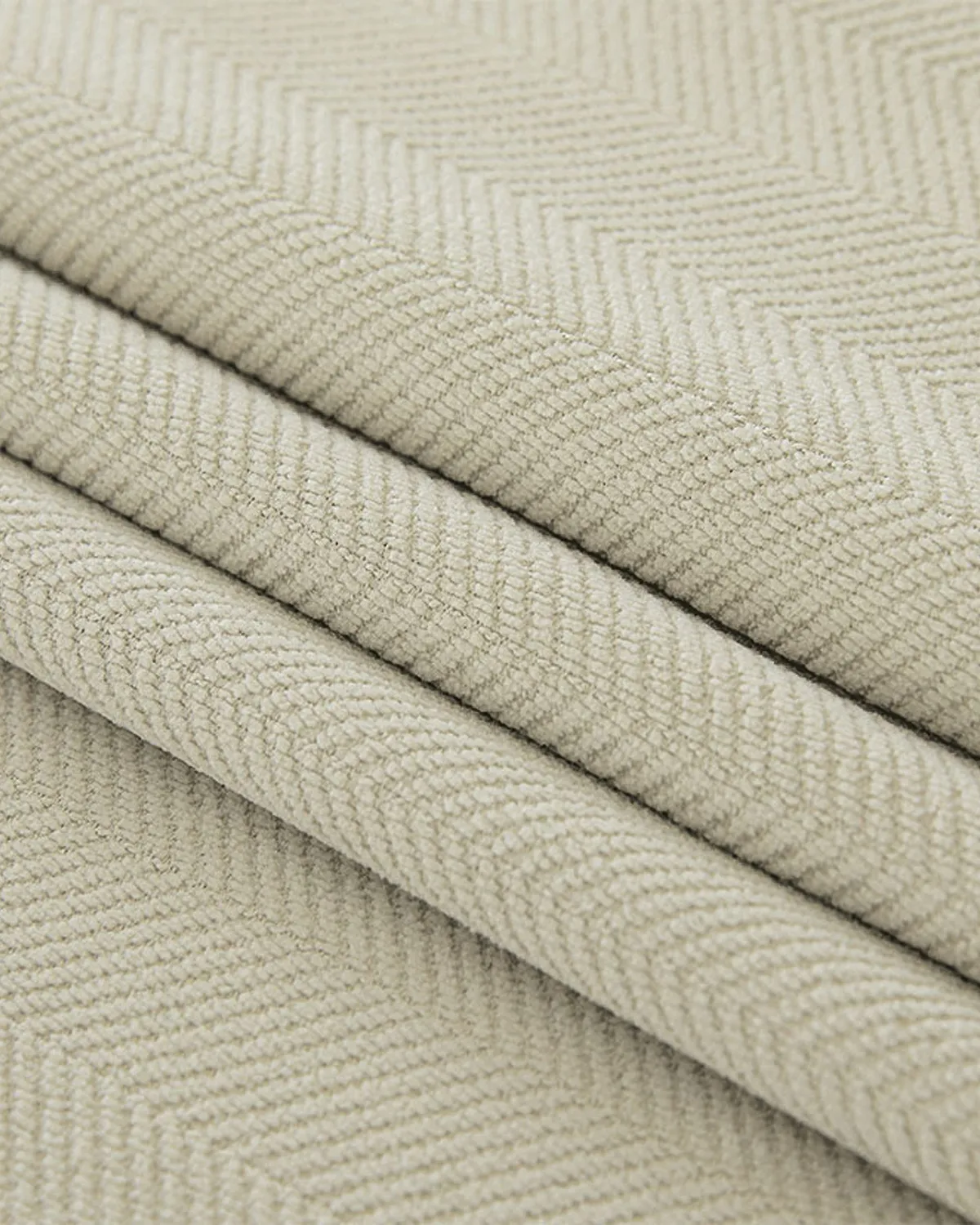 Herringbone 4 Layers Herringbone Chenille Soundproof Thermal 100% Blackout Custom Curtain — image 4