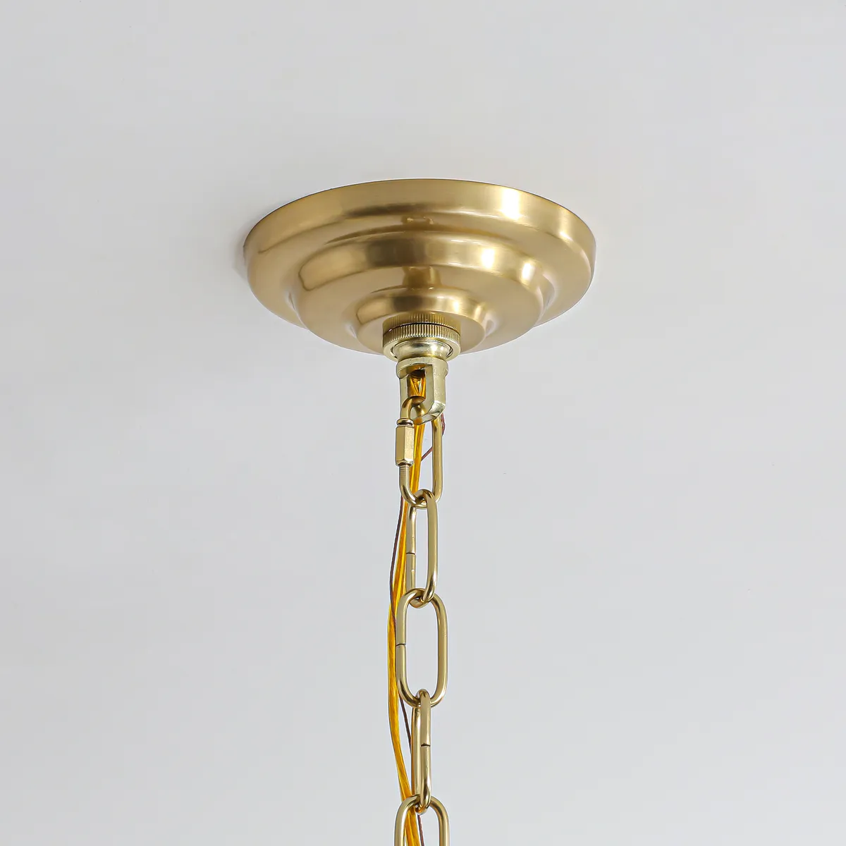 Enseo Coastal 8-Light Capiz Shell 2 Tiered Faceted Chandelier Pendant Light — image 18