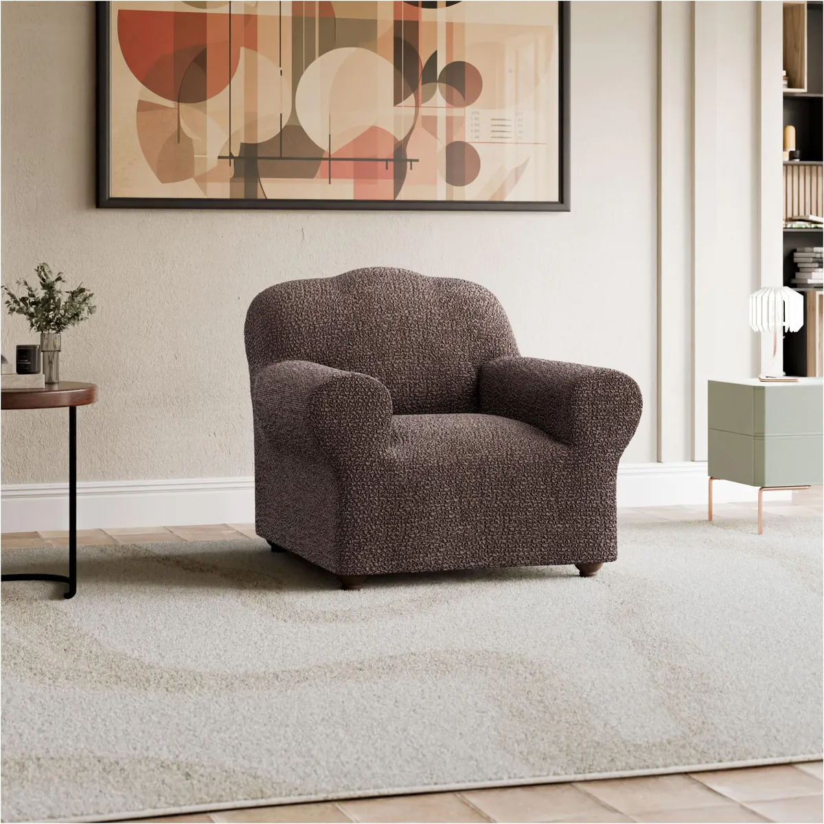 Armchair Slipcovers - 1-Piece Furniture Protector - Form Fit, Machine Washable - CottonRich Collection — image 12