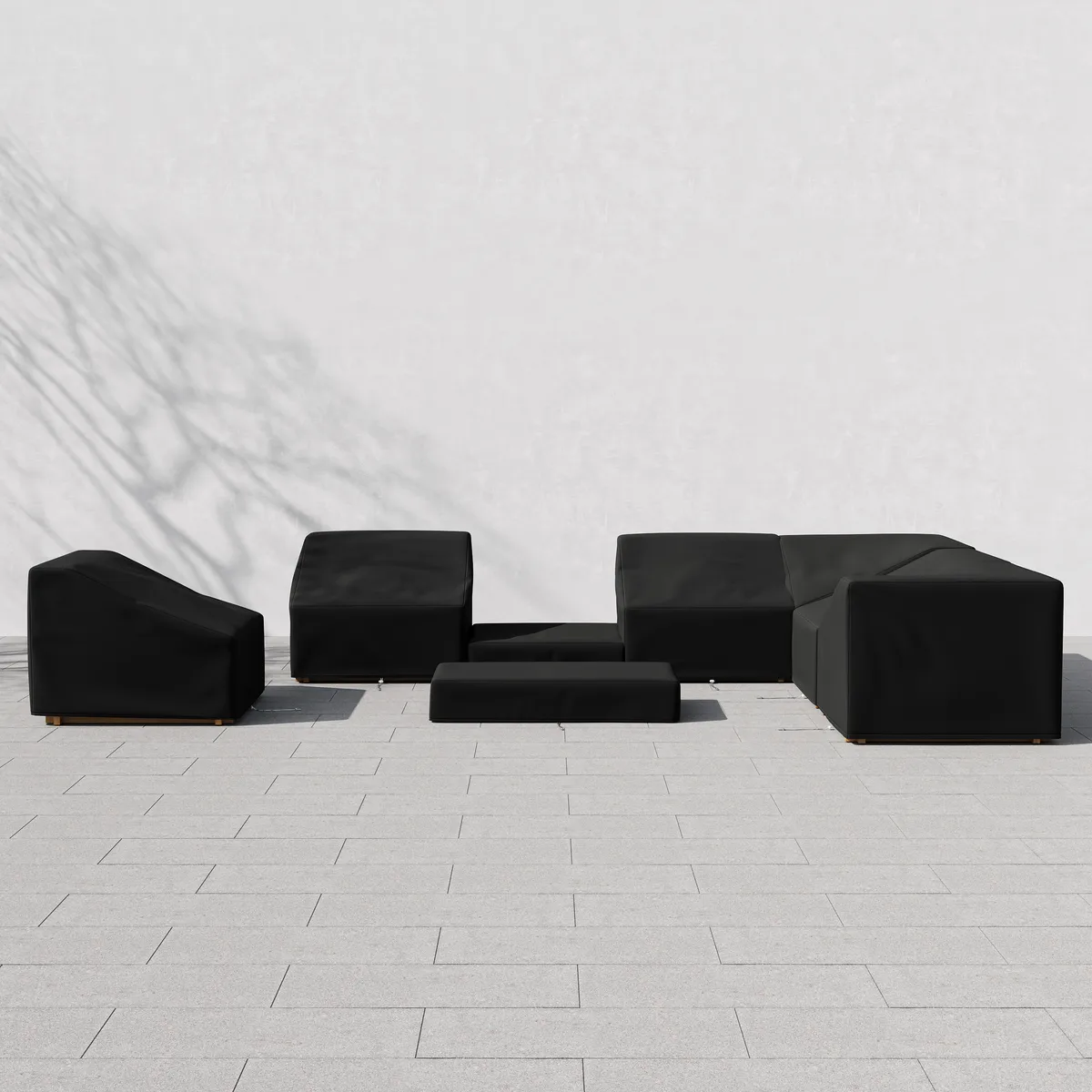 Grida 600D Tough Canvas Waterproof Outdoor Patio Furniture Set Covers — image 4