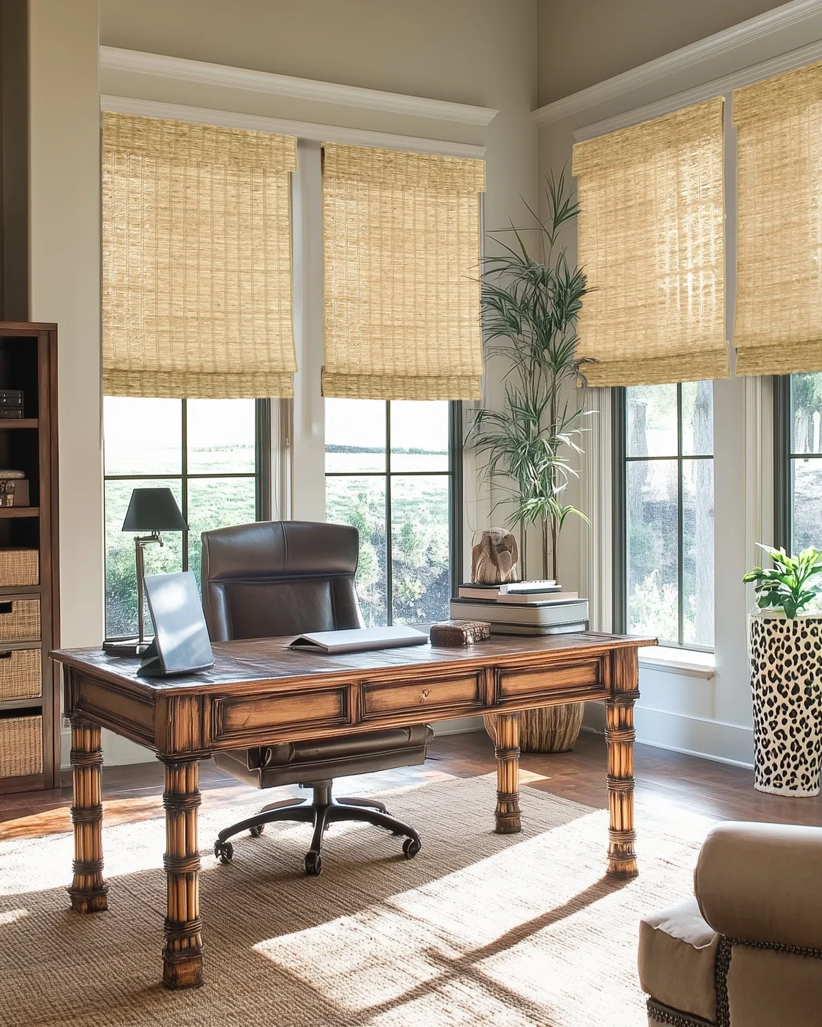 Rumi Jute Woven Shade - Cream