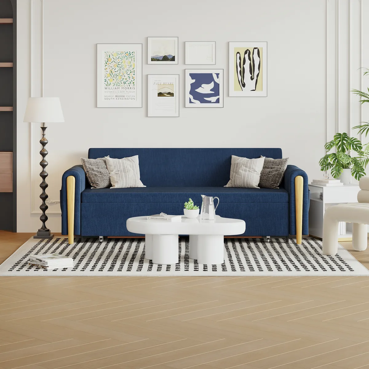 Black Upholstered King Size Daybed with Trundle — image 17