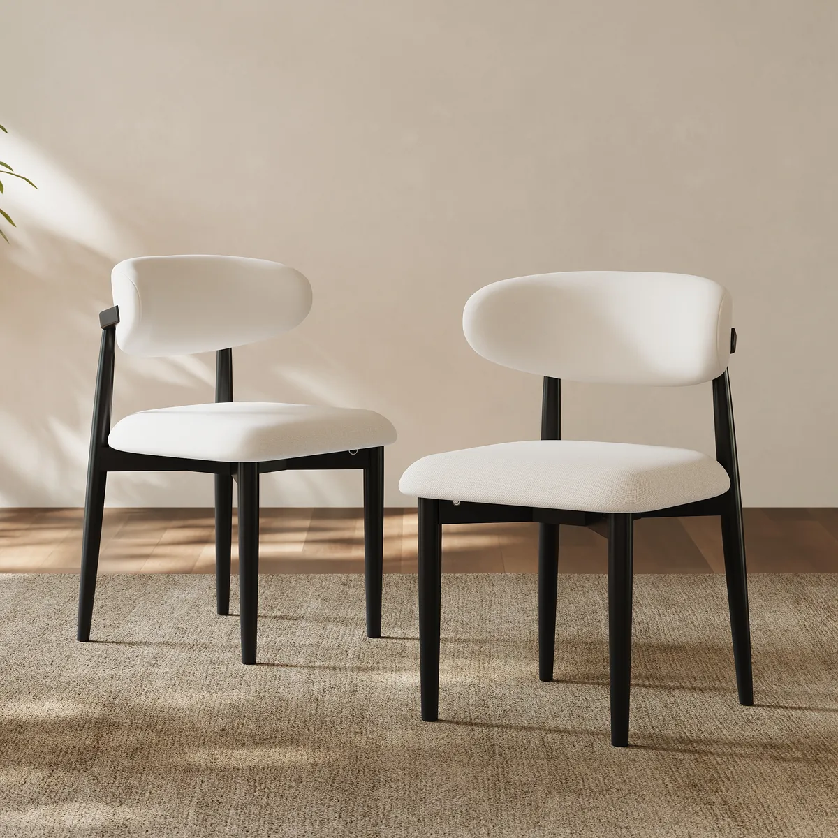Modern PU Leather Dining Chair with Rubber Wood Legs — image 15
