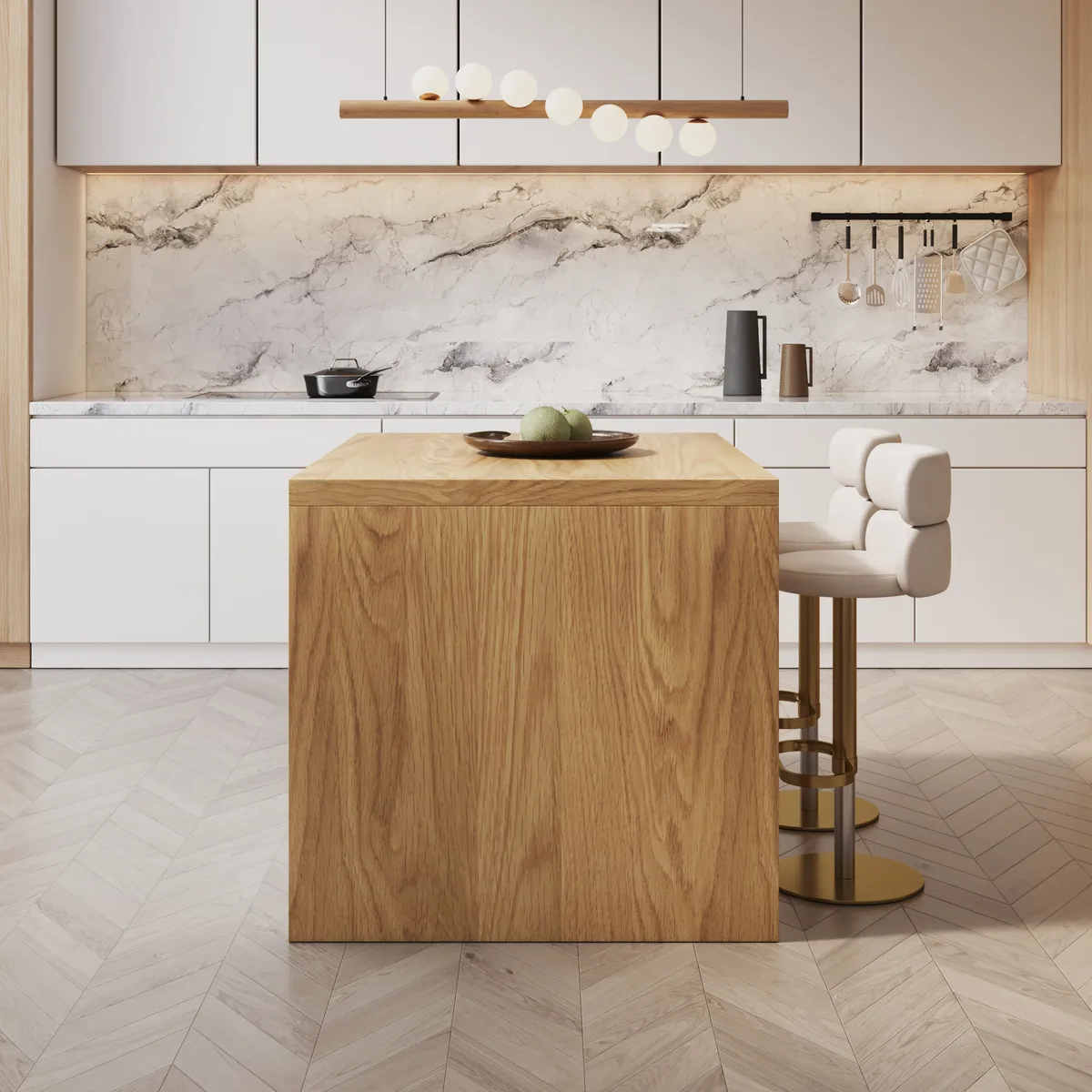 72" Modern Kitchen Island Laminate & 4 Counter Stools Set Storage Cabinet — image 16