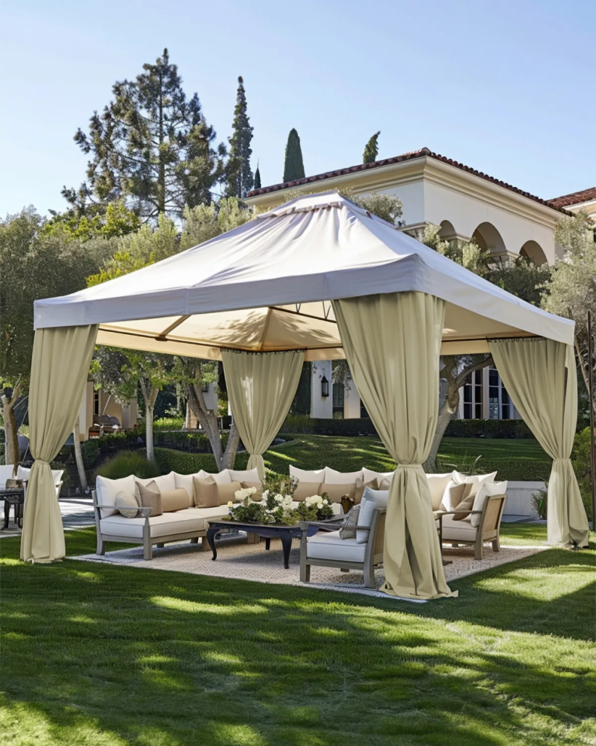 FadeShield™ Canvas Waterproof Lightweight Custom Outdoor Curtain — image 4