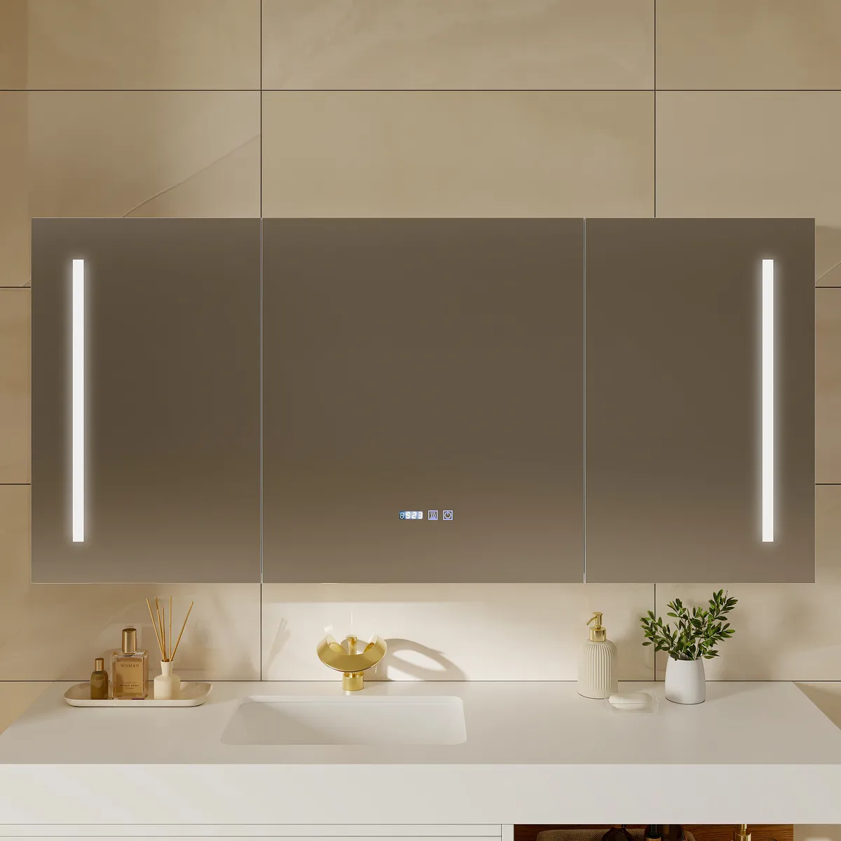 59" LED Bathroom Medicine Cabinet