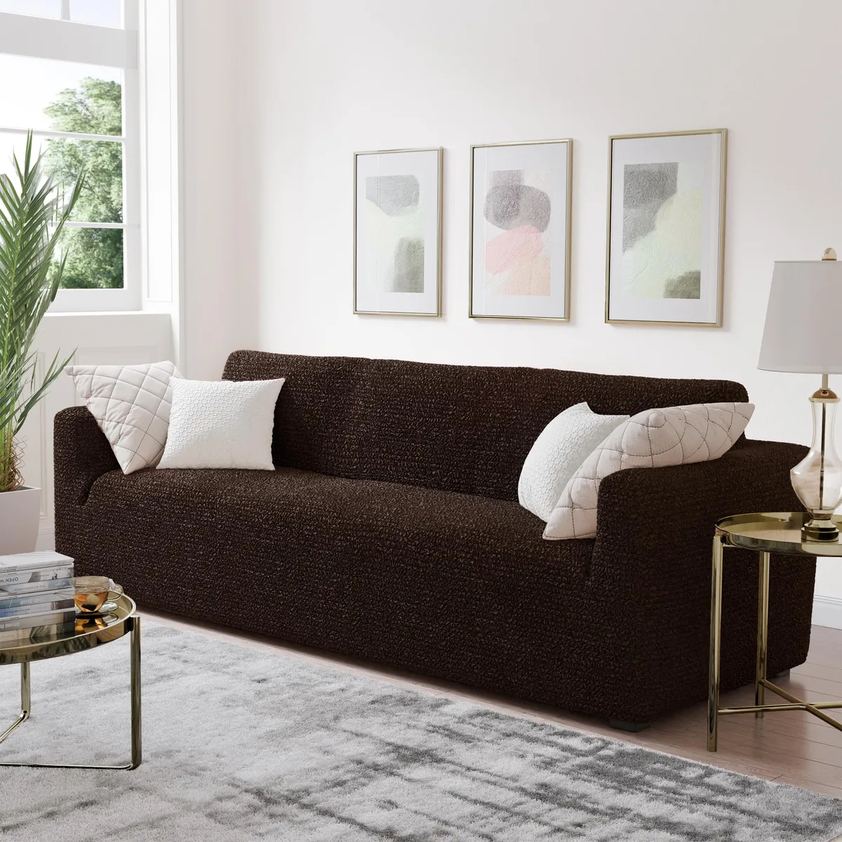 Sofa Slipcovers - 1-Piece Furniture Protector - Form Fit, Machine Washable -MicrofibraCollection — image 7