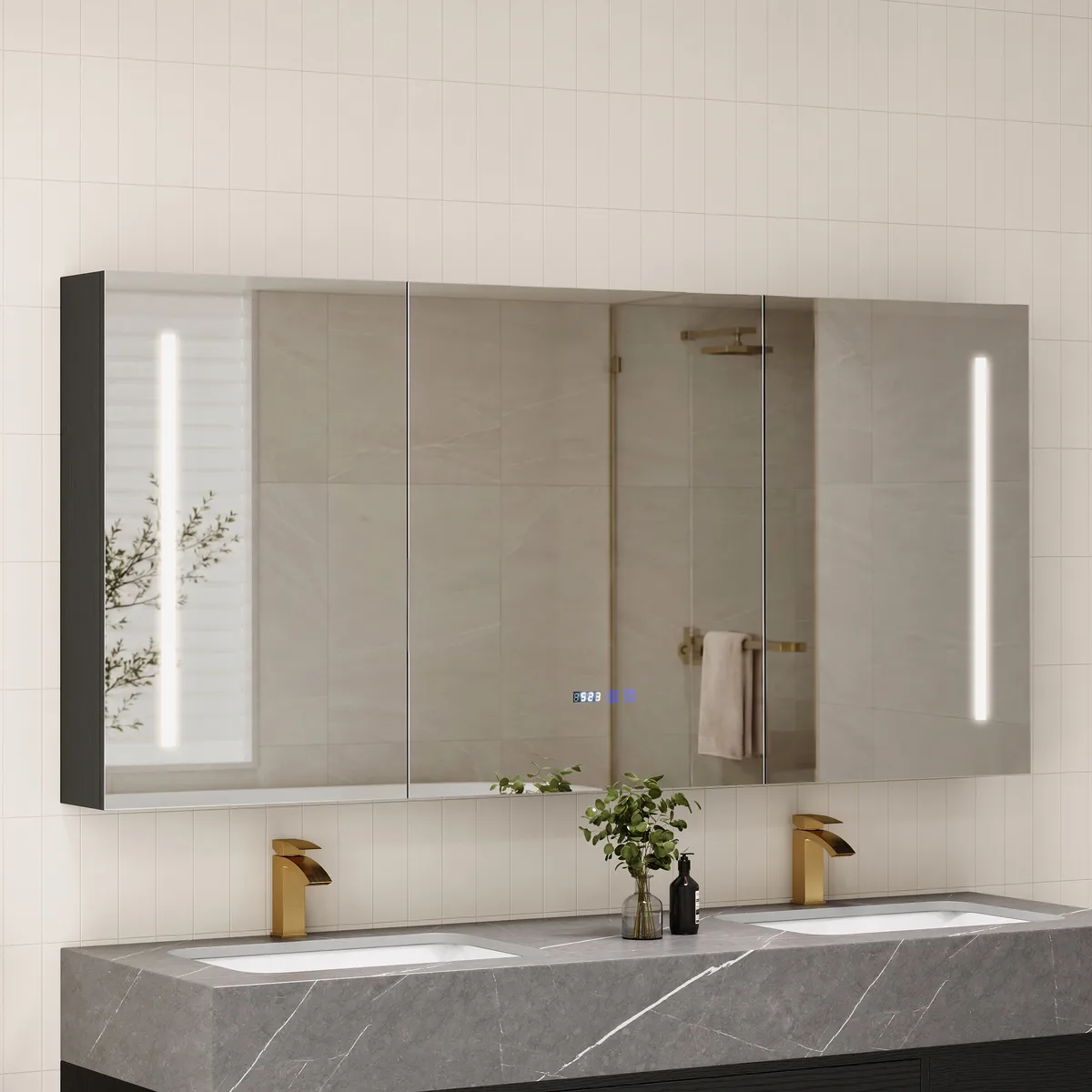 59" LED Bathroom Medicine Cabinet — image 11