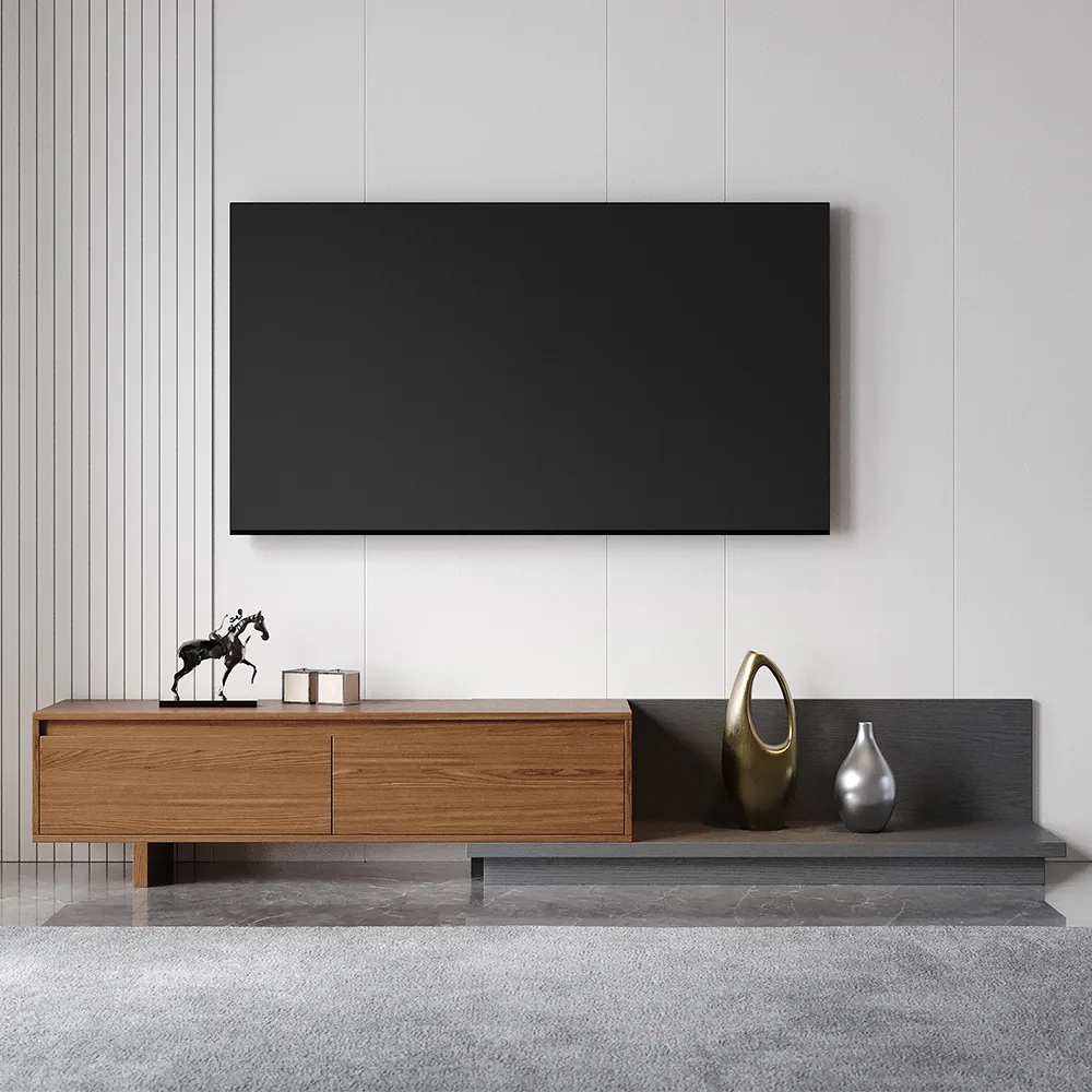 Fero Minimalist Retracted & Extendable TV Stand — image 2