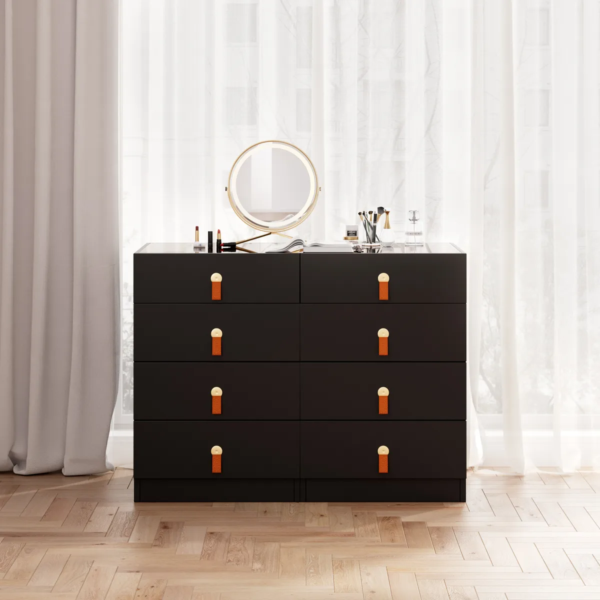 Extendable Makeup Vanity with Jewelry Storage Retractable — image 16