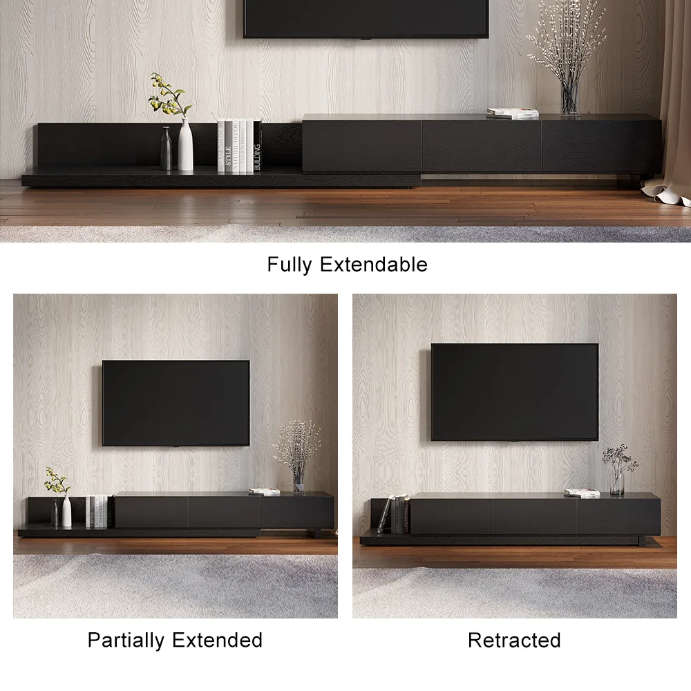 Rectangle Wood Extendable TV Stand — image 18