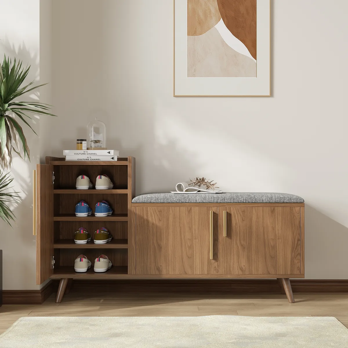 Shoe Storage Entryway Bench — image 3