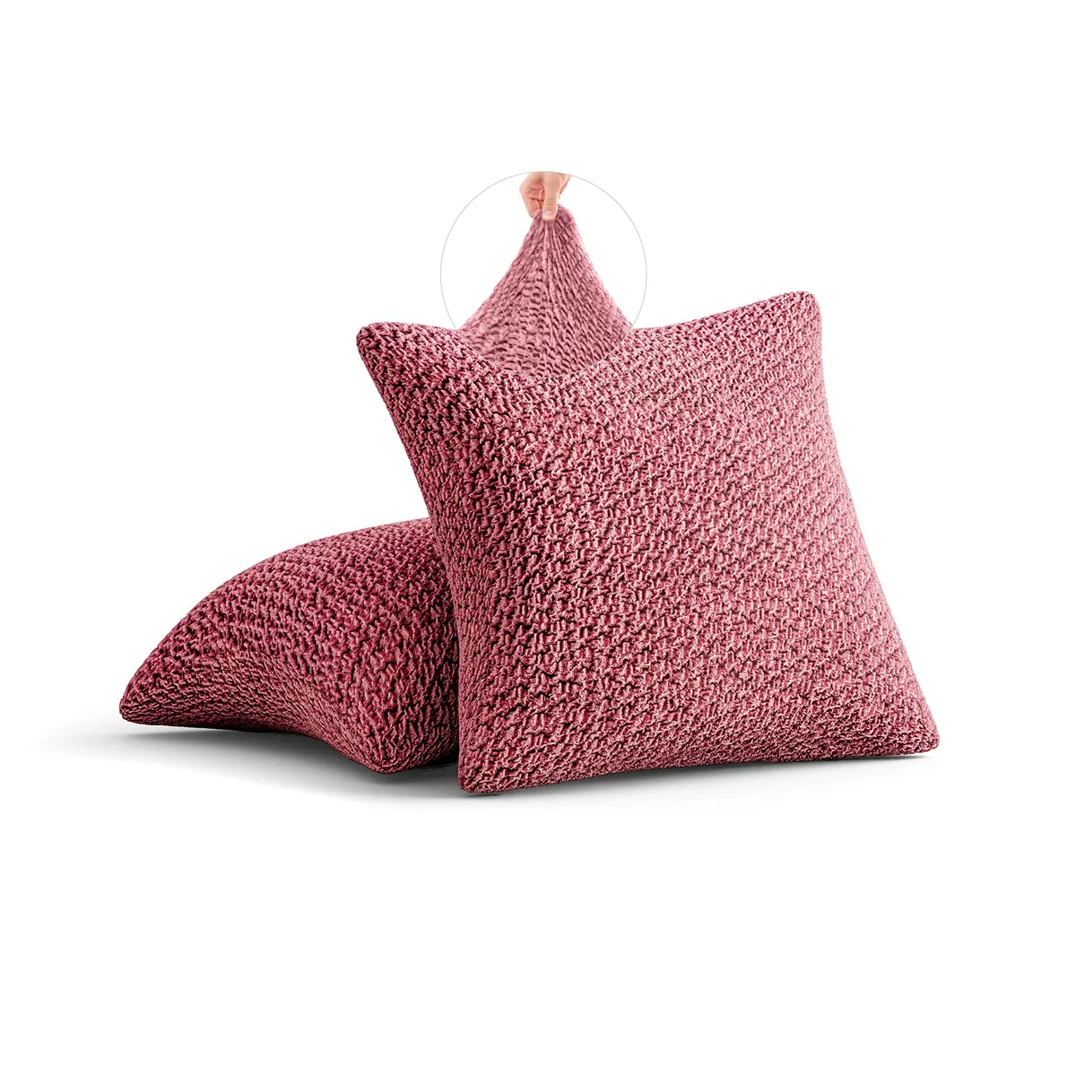 Pillow Slipcovers - 1-Piece Furniture Protector - Form Fit, Machine Washable -VelvetCollection — image 17