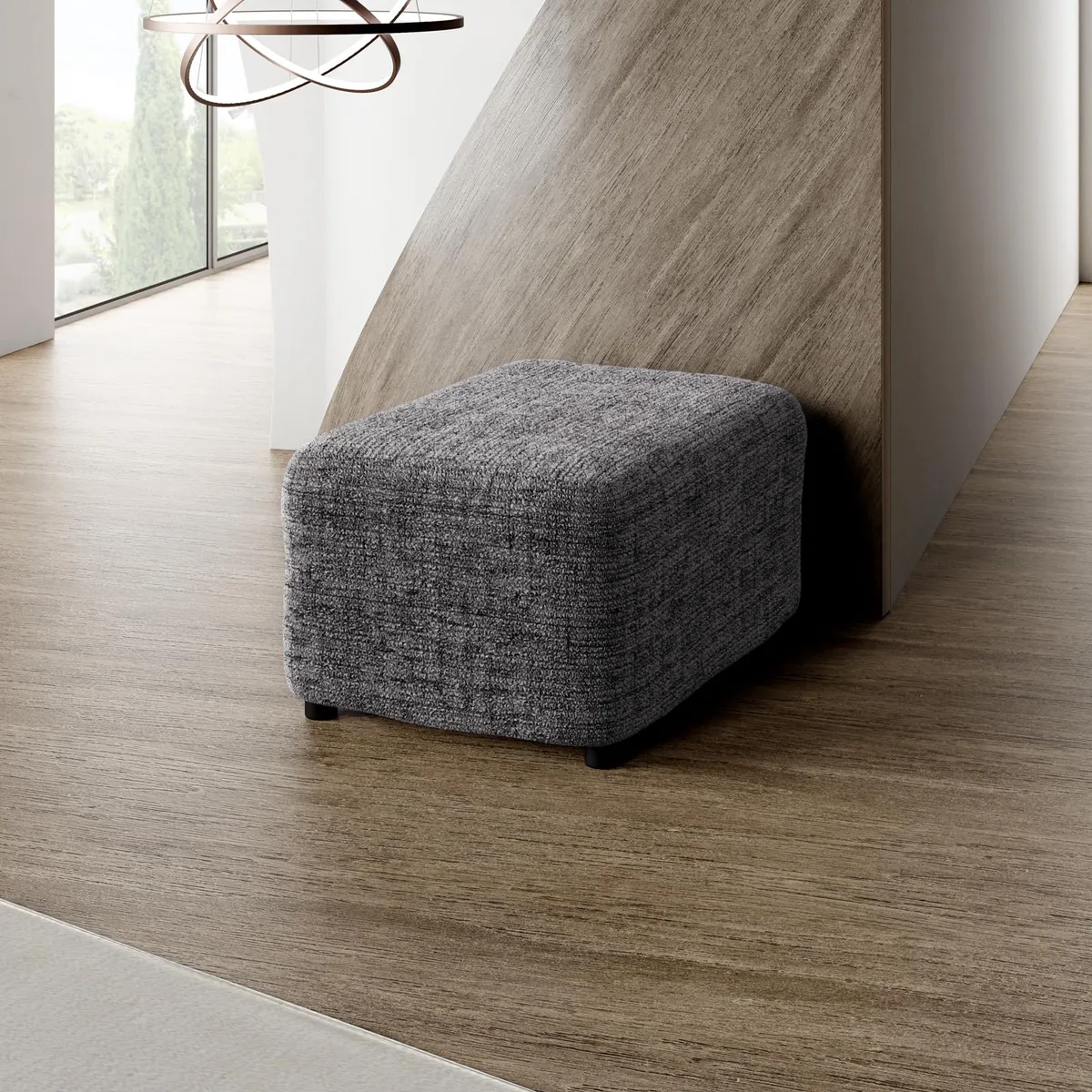 Ottoman Slipcovers - 1-Piece Furniture Protector - Form Fit, Machine Washable -Microfibra PrintedCollection — image 3