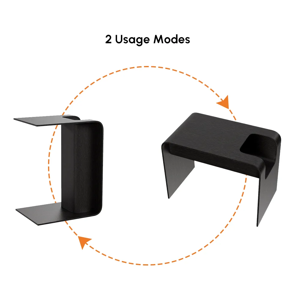 Oak Wood C-Style End Table — image 15