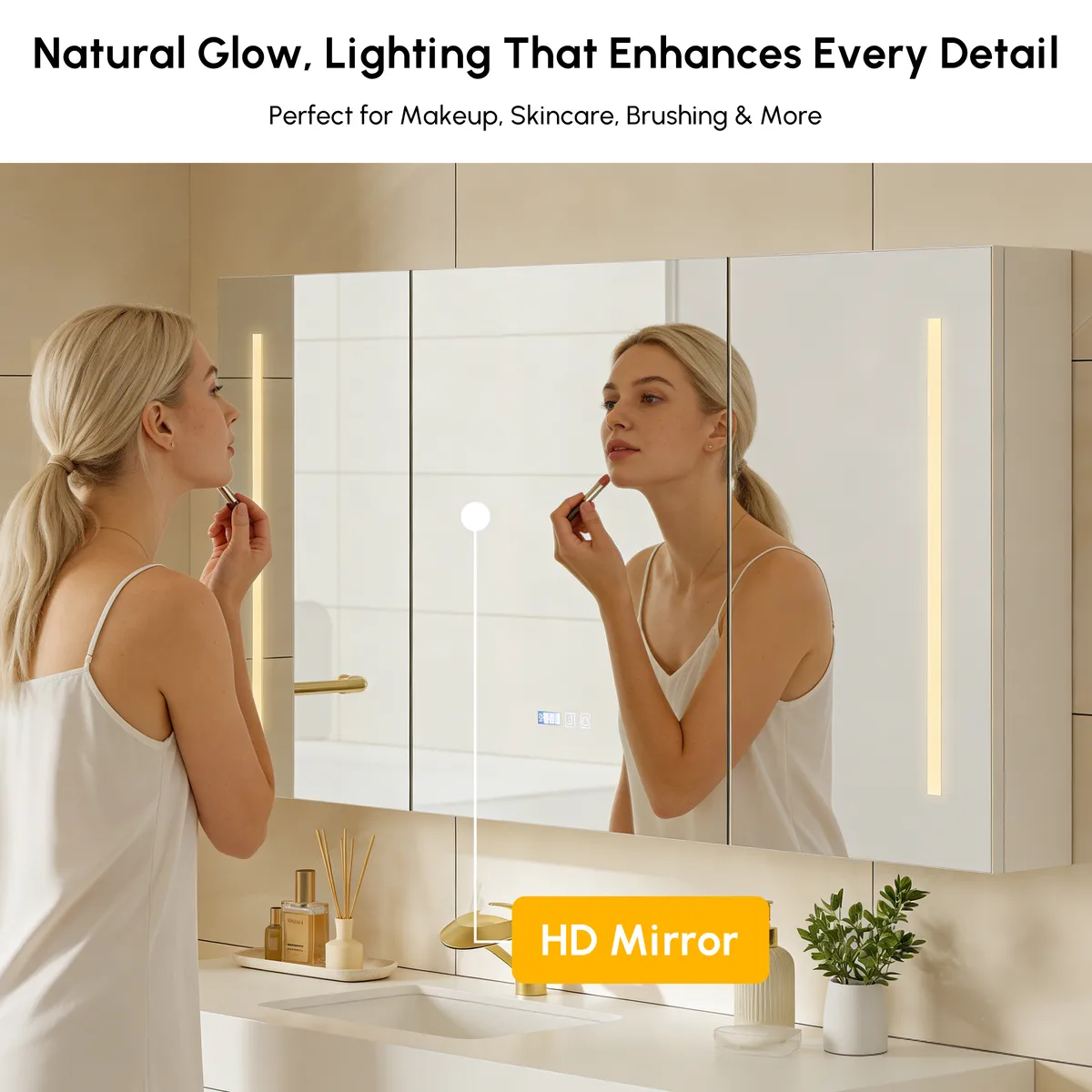 59" LED Bathroom Medicine Cabinet — image 9