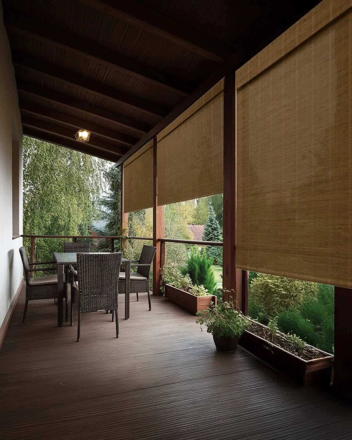 Hana Bamboo Outdoor Woven Shade - Tan — image 3