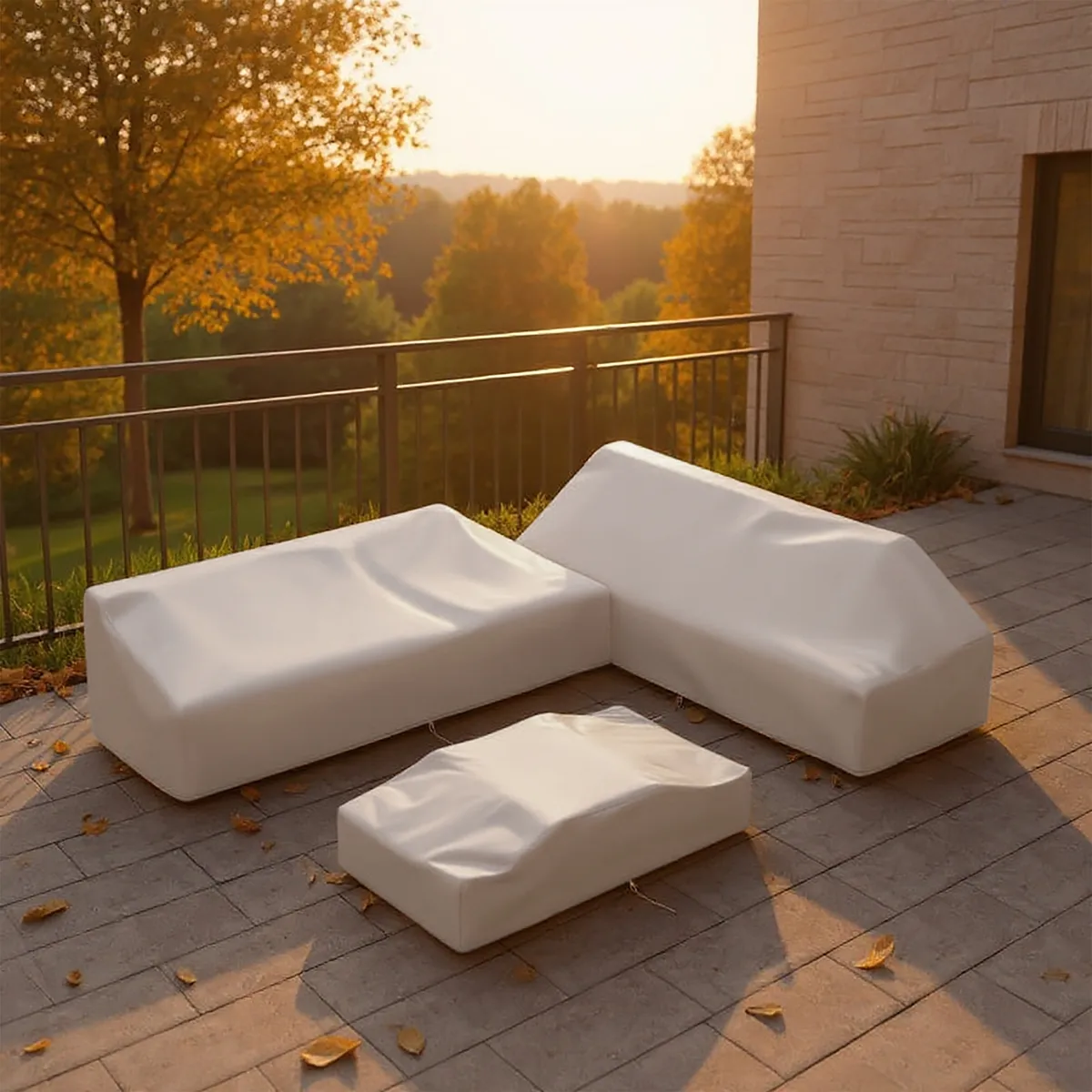 600D Tough Canvas Waterproof Outdoor Patio Furniture Set Covers — image 11