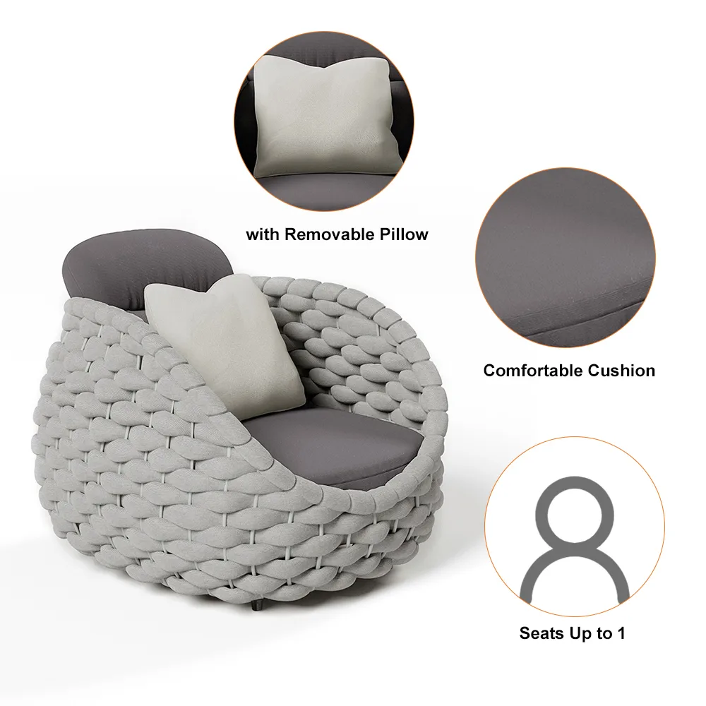 Cocaro Outdoor Aluminum & Rope Weave — image 16