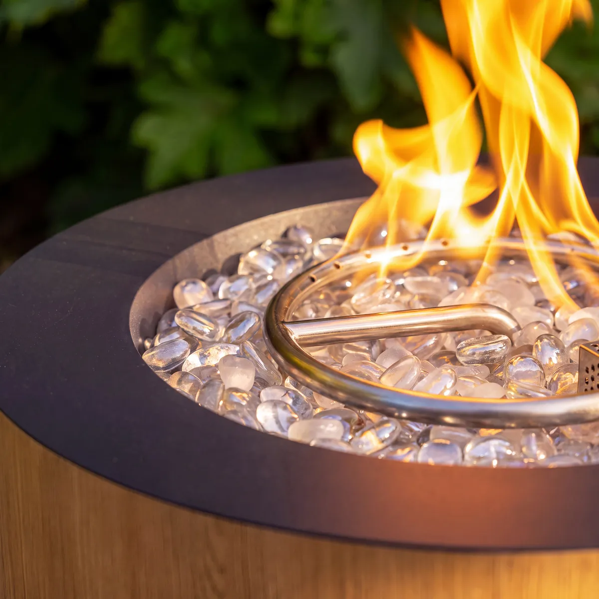 Tevara Outdoor Dark Gray Aluminum Smokeless Fire Pit Side Table — image 7