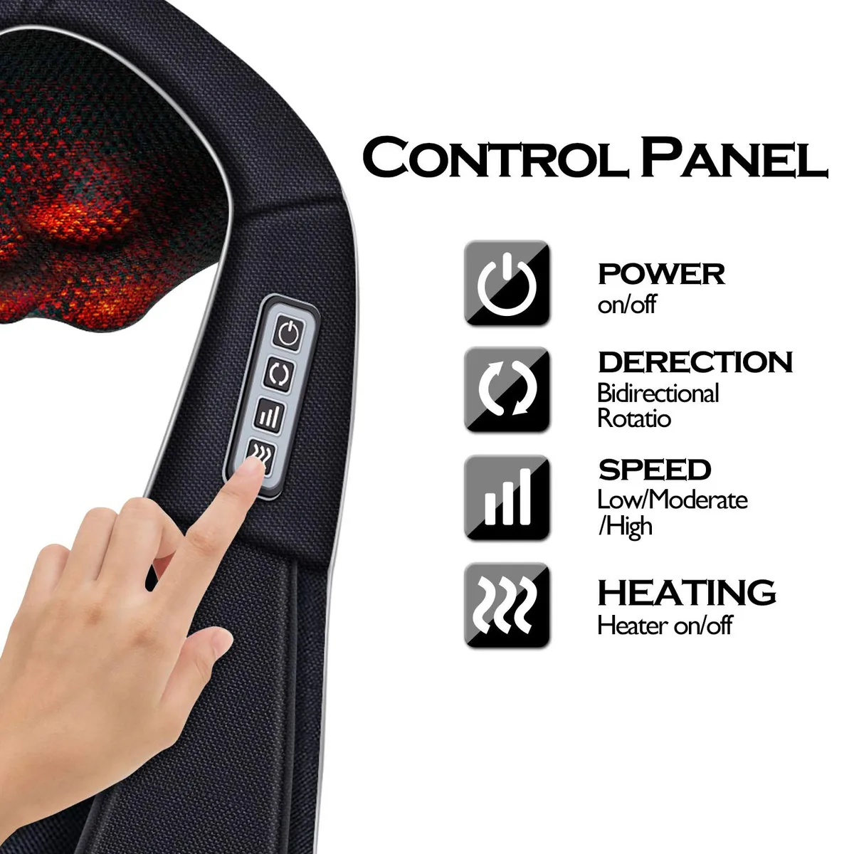 Heated Shoulder and Back Massager - Deep Tissue Relief — image 3