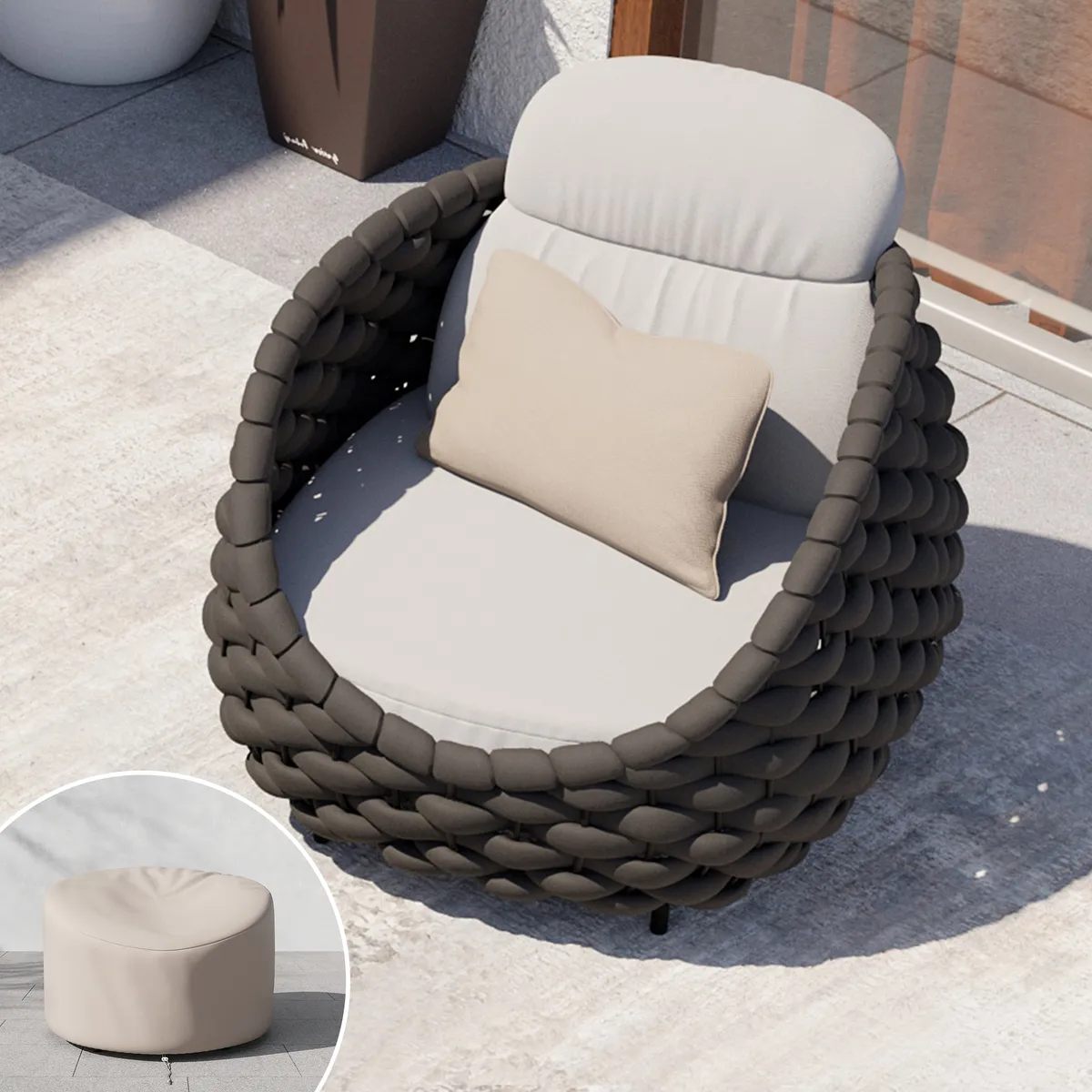 Cocaro Outdoor Aluminum & Rope Weave — image 7