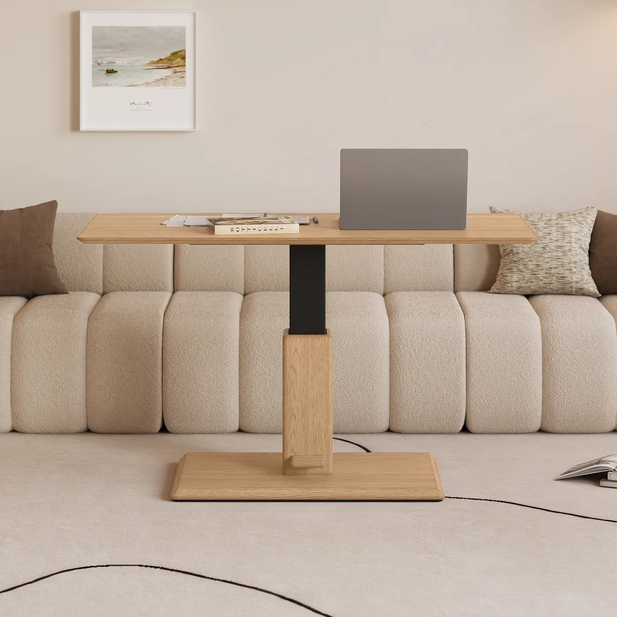 47" Black Lift-Top Height-Adjustable Coffee Table — image 15