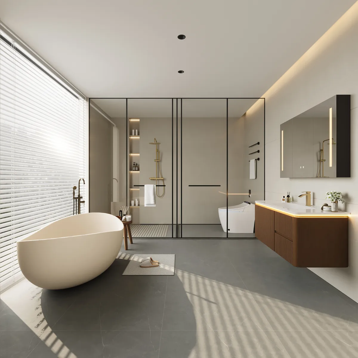 Modern 31.5" Floating Bathroom Vanity with Sink, Soft LED, Ample Storage — image 25