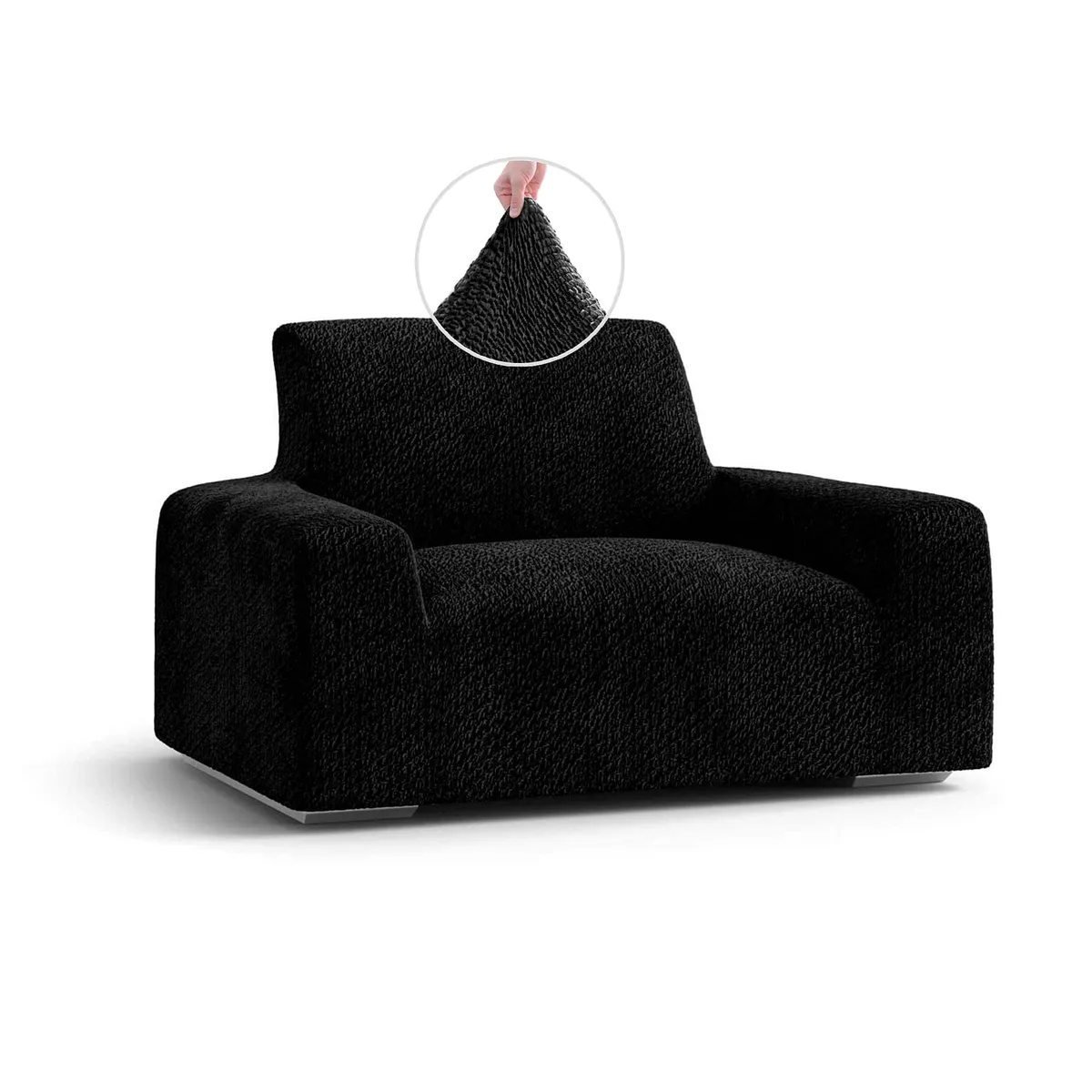 Armchair Slipcovers - 1-Piece Furniture Protector - Form Fit, Machine Washable -VelvetCollection — image 7