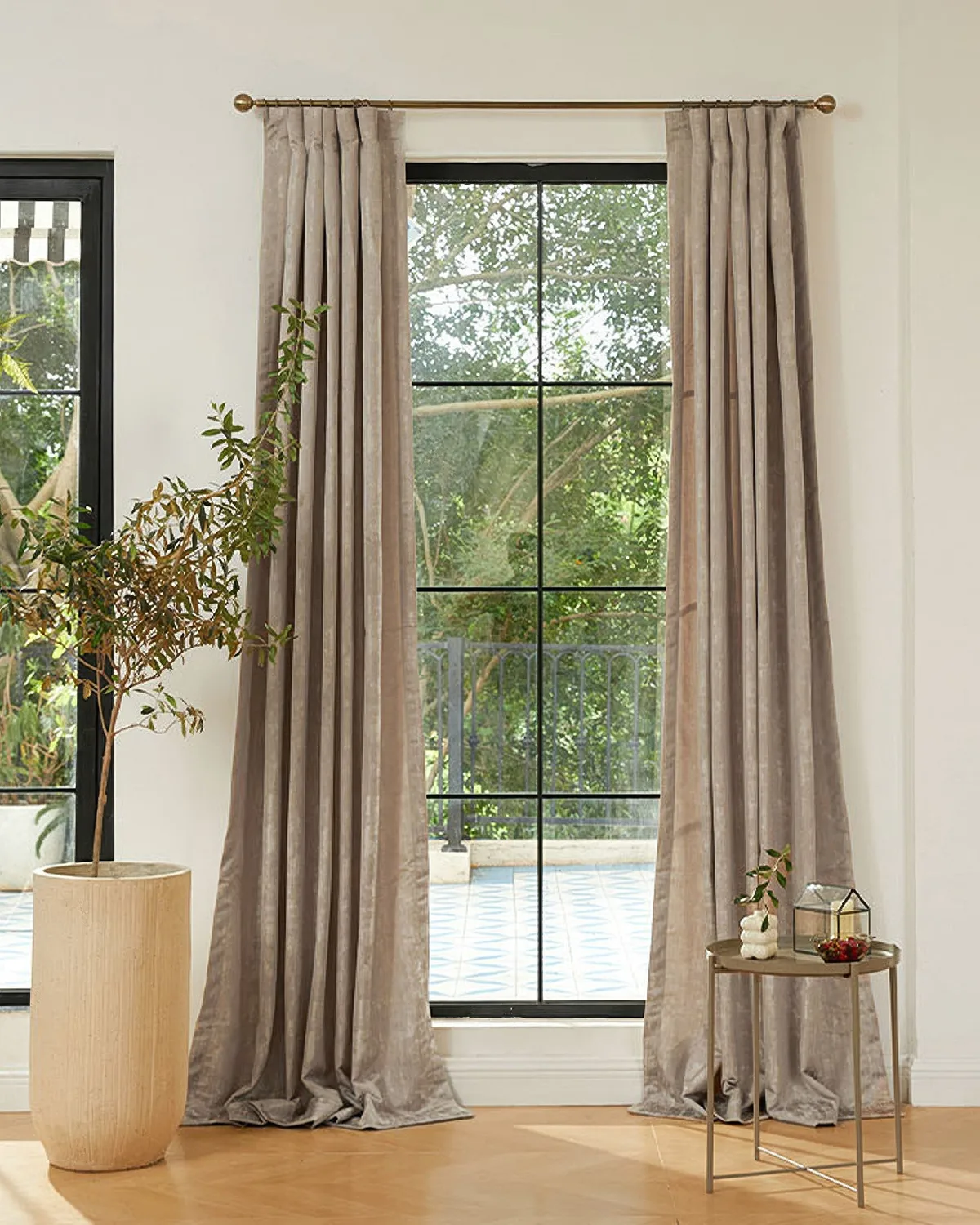 Glimmer Linen Blend Lightweight Textured Custom Curtain