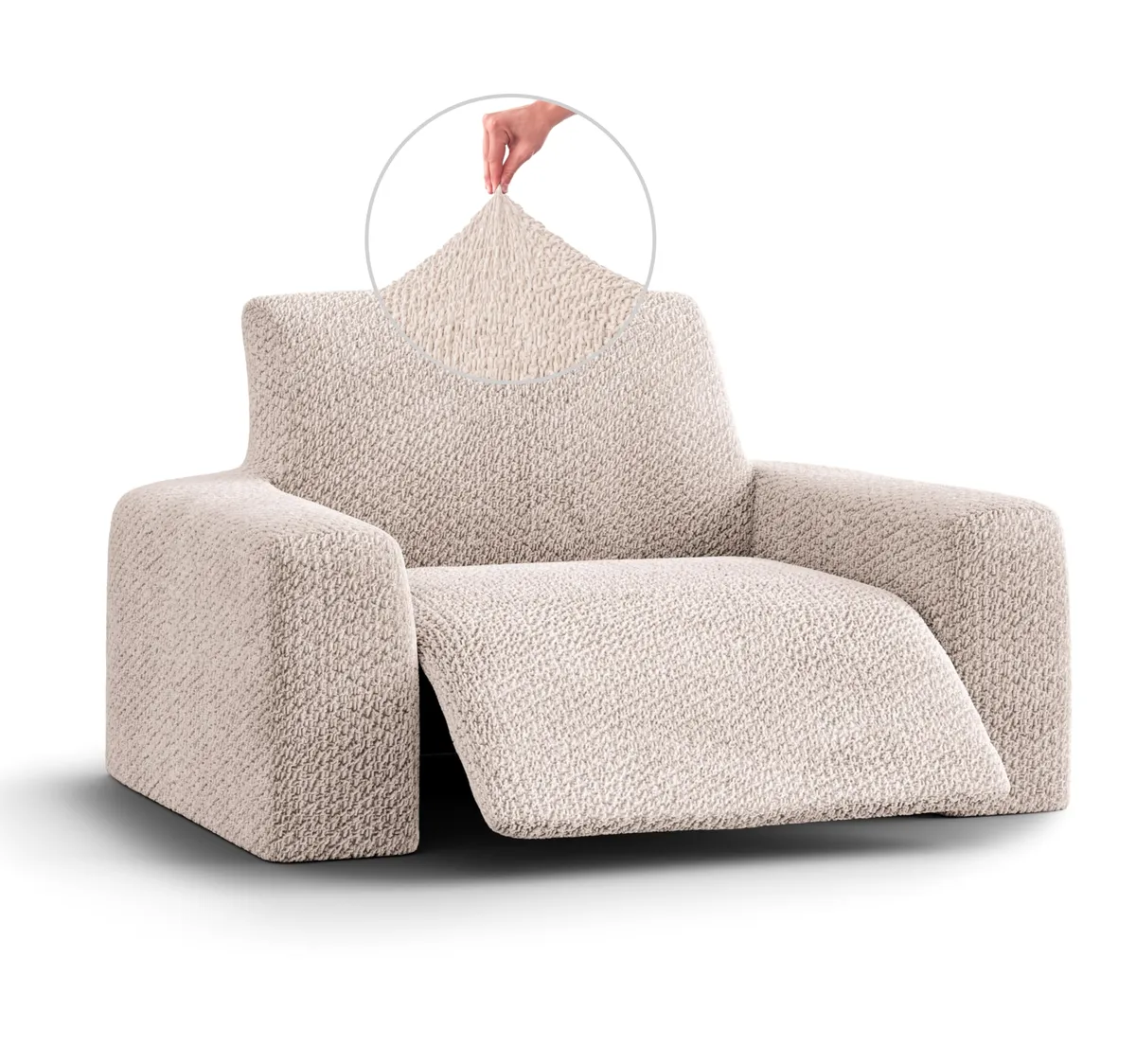 Recliner Chair Slipcover - 1-Piece Furniture Protector - Form Fit, Machine Washable -VelvetCollection — image 7
