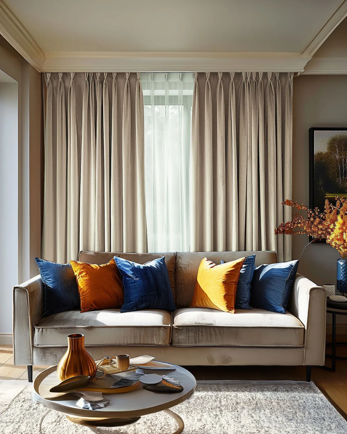 Laborien Linen Look Textured Custom Curtain