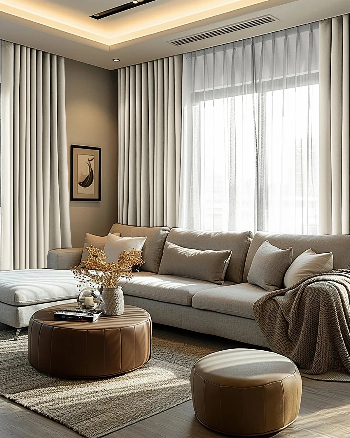 Victoria 4 Layers OEKO Heavyweight Soundproof Thermal 100% Blackout Linen Custom Curtain