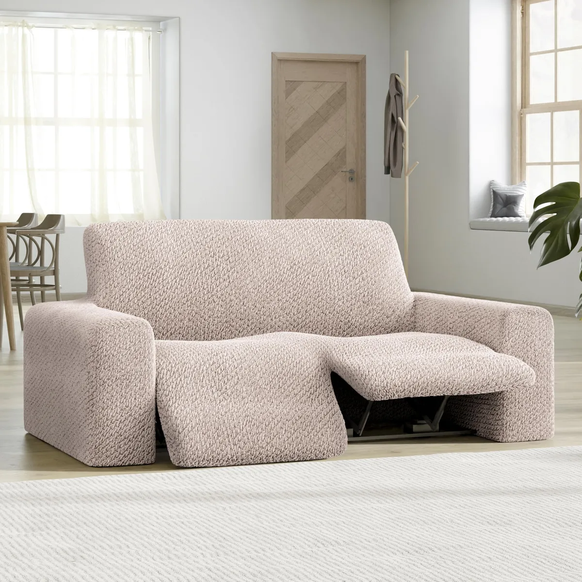 Recliner Loveseat Slipcover - 1-Piece Furniture Protector - Form Fit, Machine Washable -VelvetCollection — image 12