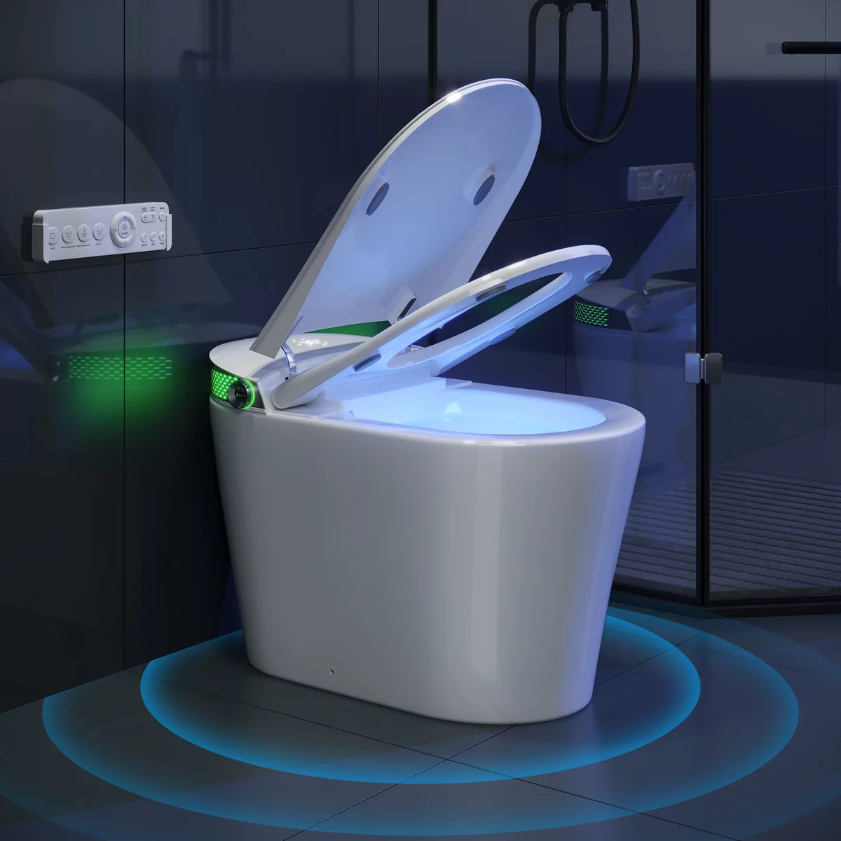 Glowin K5 Smart Bidet Toilet with Built-in Tank, Auto Open Lid & Child Seat