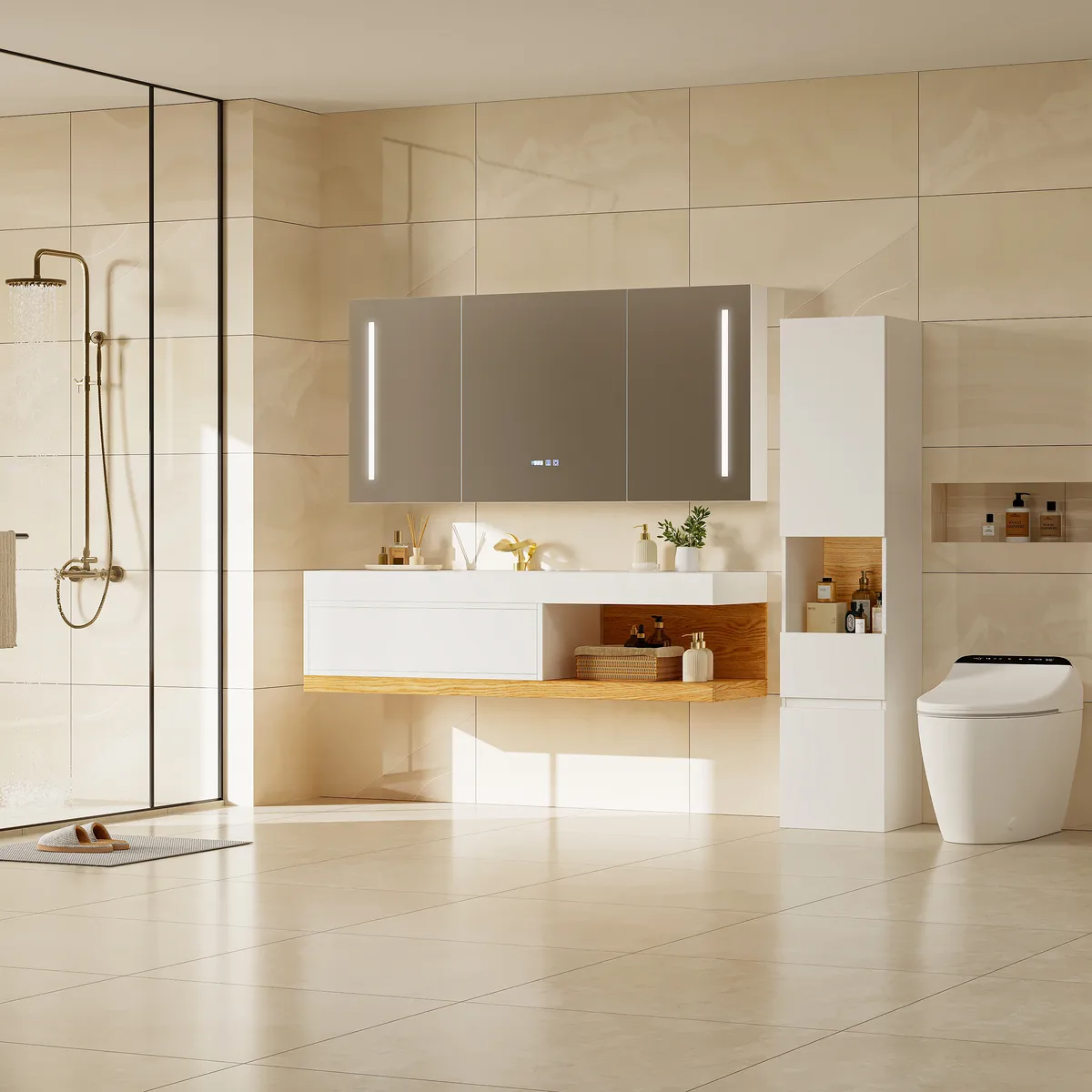 59" LED Bathroom Medicine Cabinet — image 3
