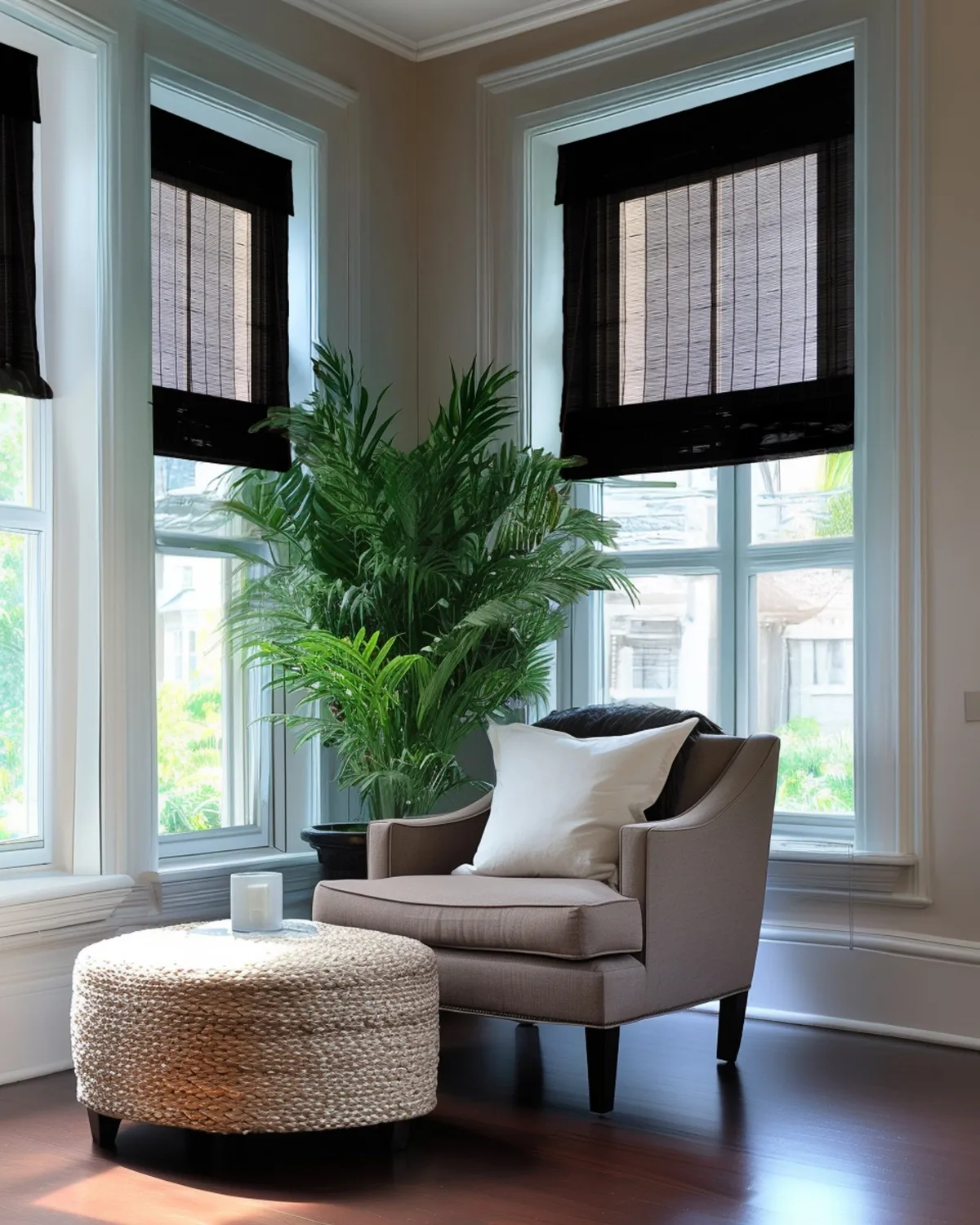 Toni Bamboo Woven Shade - Tan — image 7