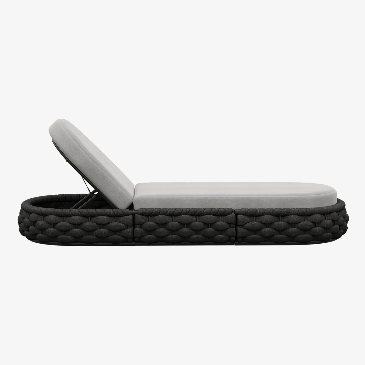 Cocaro Outdoor Aluminum & Rope Weave Adjustable Chaise Lounge — image 11