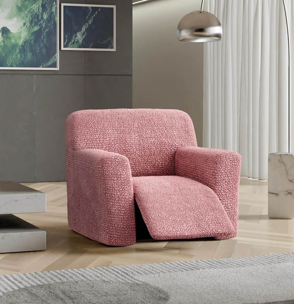Recliner Chair Slipcover - 1-Piece Furniture Protector - Form Fit, Machine Washable -MicrofibraCollection — image 14