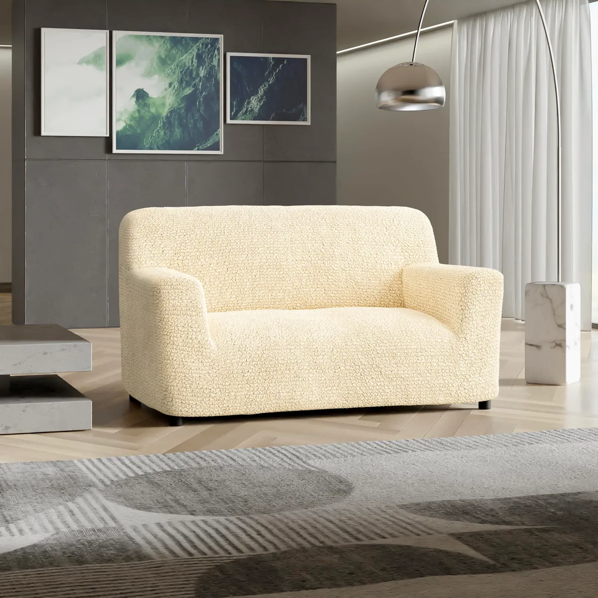 Loveseat Slipcovers - 1-Piece Furniture Protector - Form Fit, Machine Washable -MicrofibraCollection — image 26