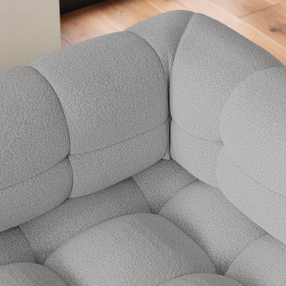 76" Queen Boucle Pull-out Sofa — image 10