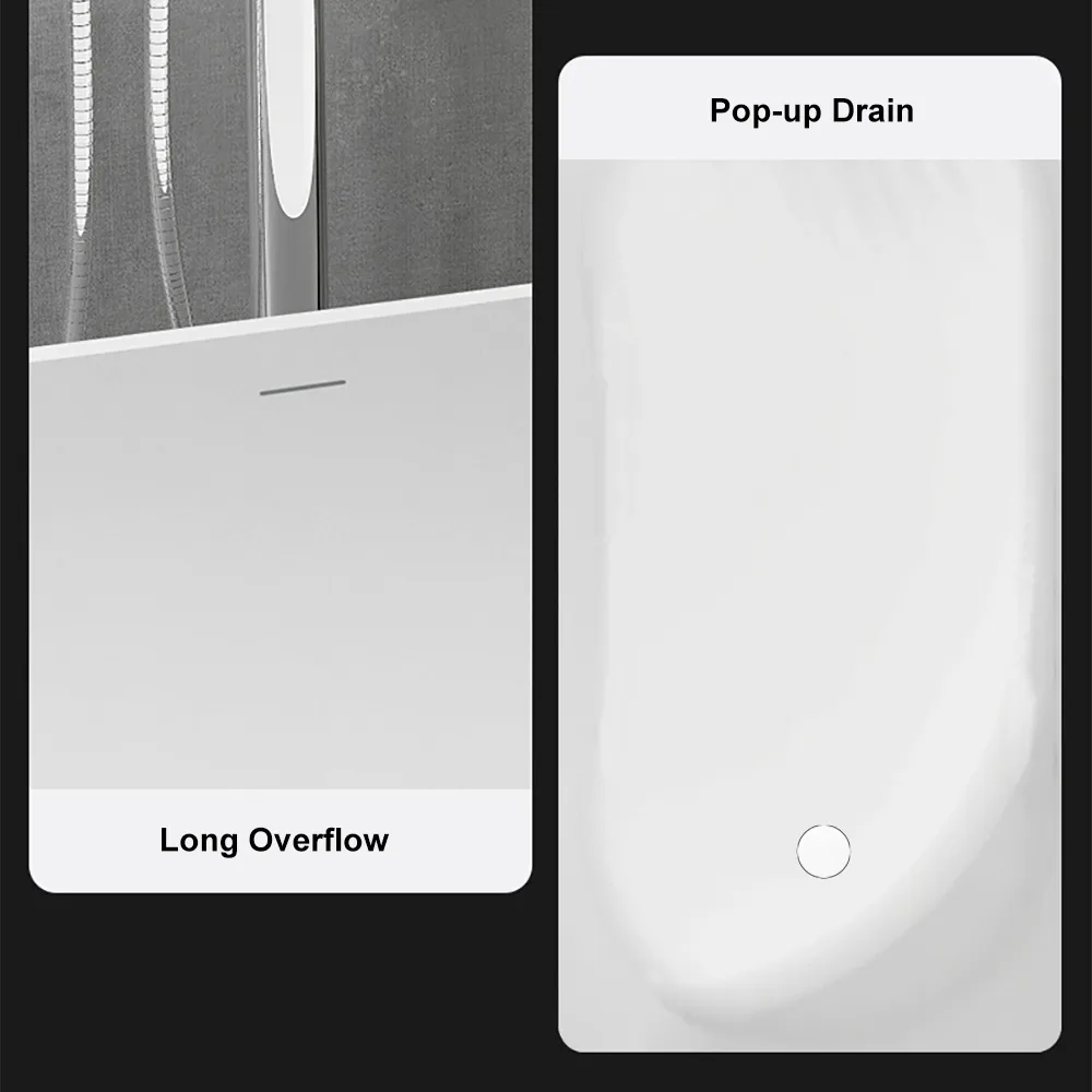 40" Modern Deep Oval Freestanding Matte — image 18