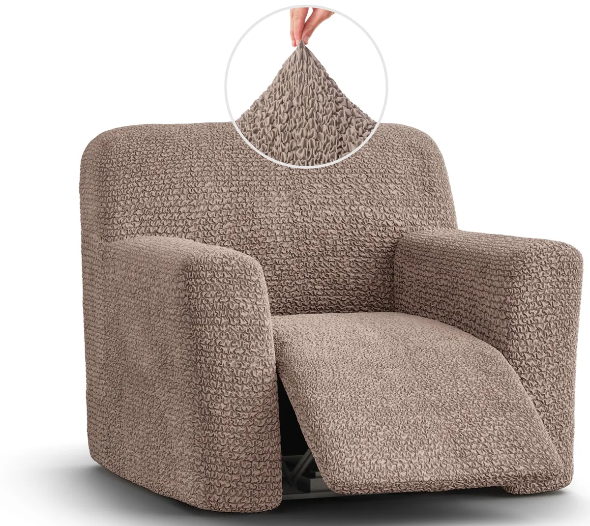 Recliner Chair Slipcover - 1-Piece Furniture Protector - Form Fit, Machine Washable -MicrofibraCollection — image 19