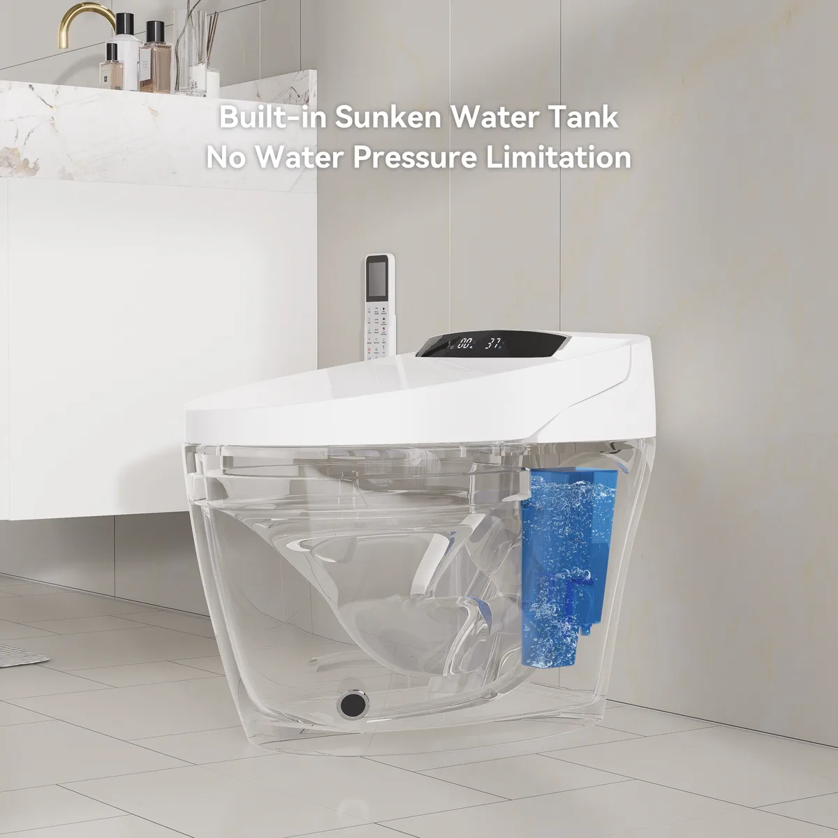 Hynova AX1 Automatic Zero Water Pressure Smart Bidet Toilet — image 7
