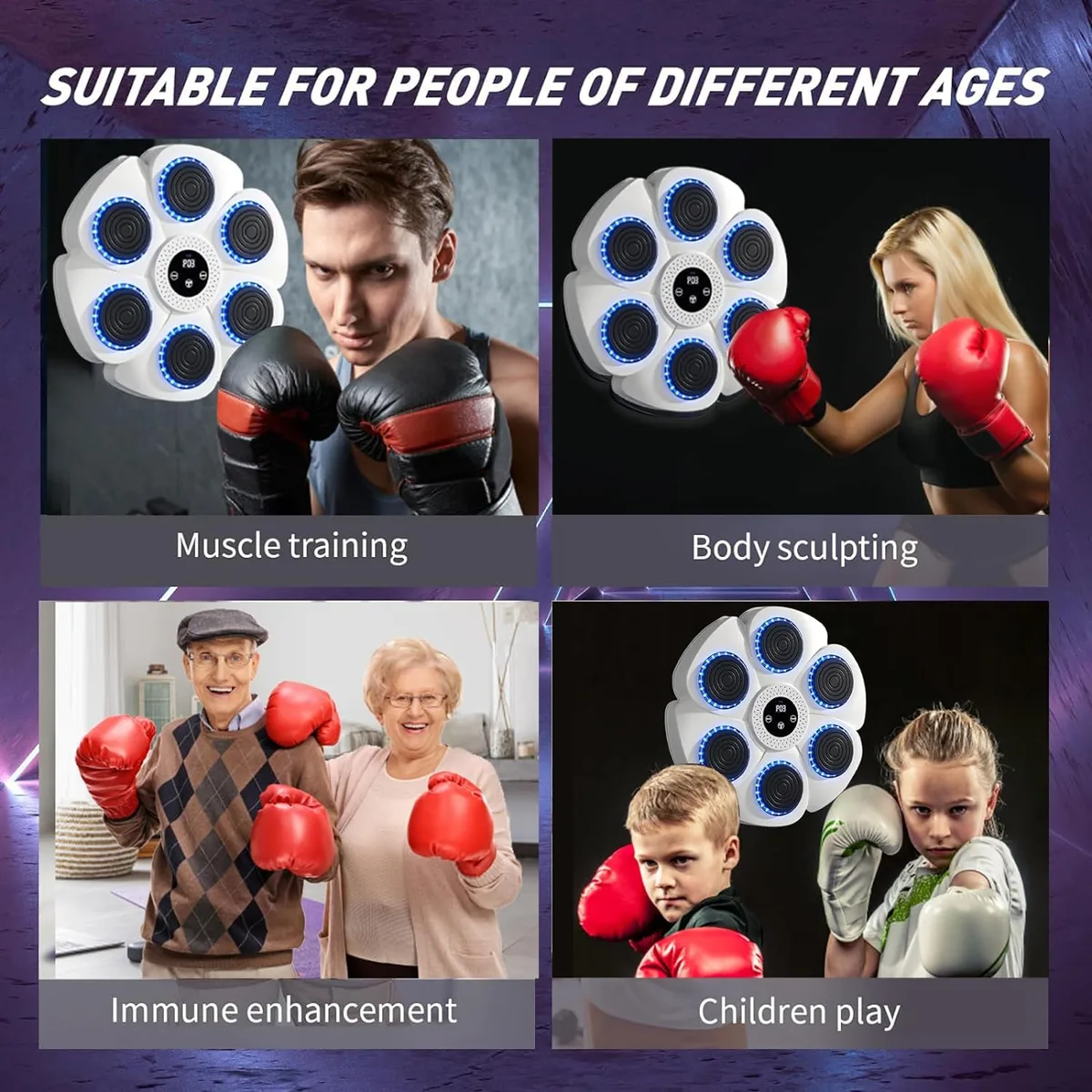 Smart Music Boxing Machine (Gloves and charging cable included) — image 5