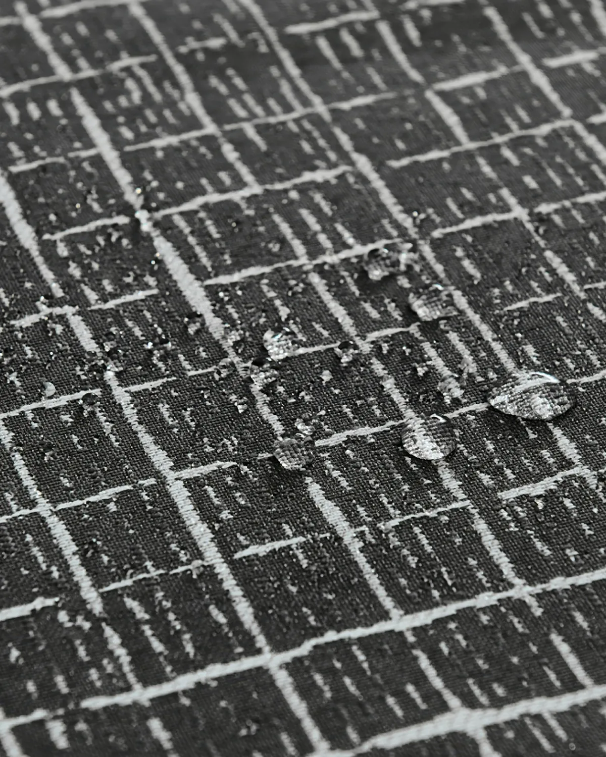 New York Grid Patterned Textured Waterproof Custom Outdoor Curtain — image 4