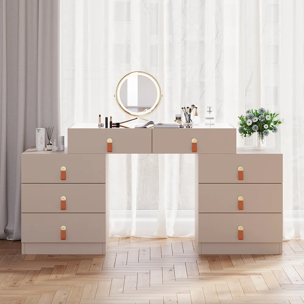 Extendable Makeup Vanity with Jewelry Storage Retractable — image 5