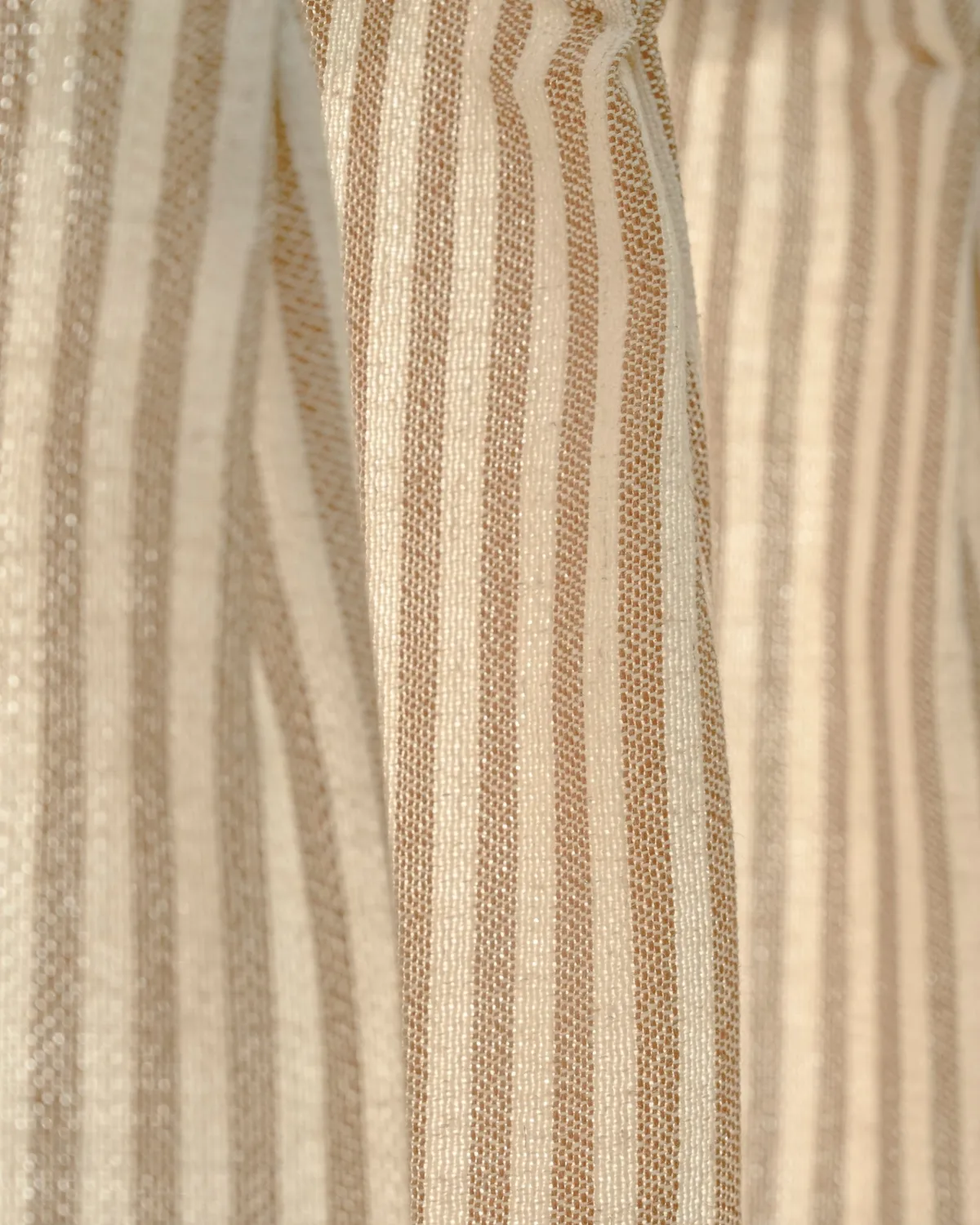 Milo Linen Blend Striped Custom Cafe Curtain — image 2