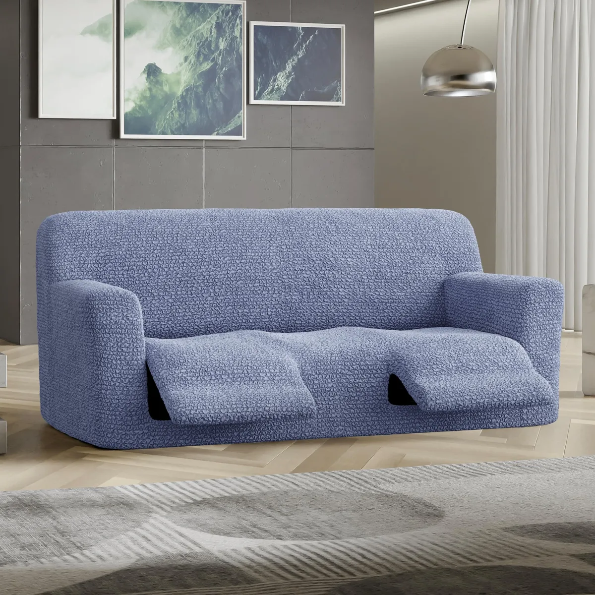 Recliner Sofa Slipcover - 1-Piece Furniture Protector - Form Fit, Machine Washable -MicrofibraCollection — image 20