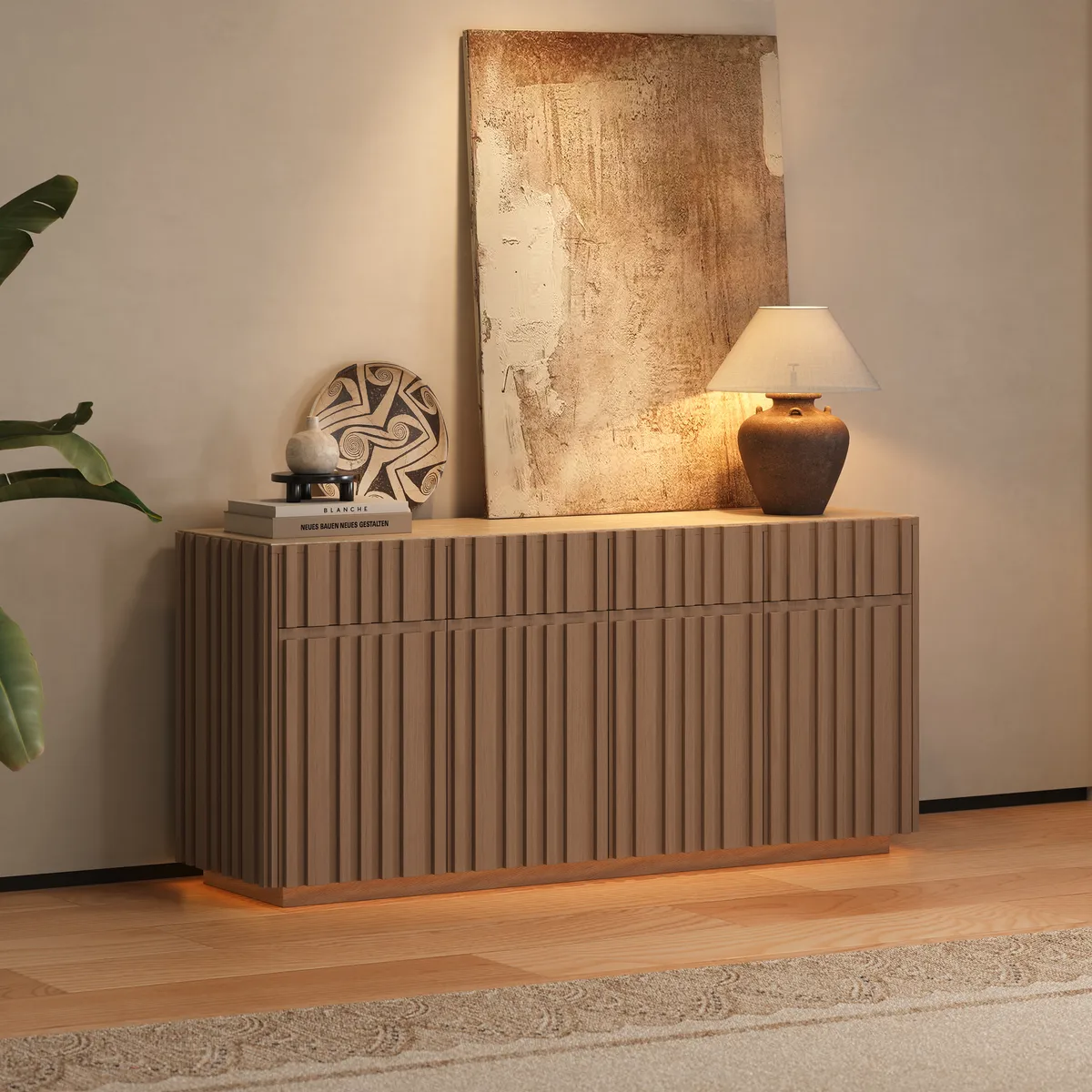 Aura 65" Ash Wood Slatted — image 12